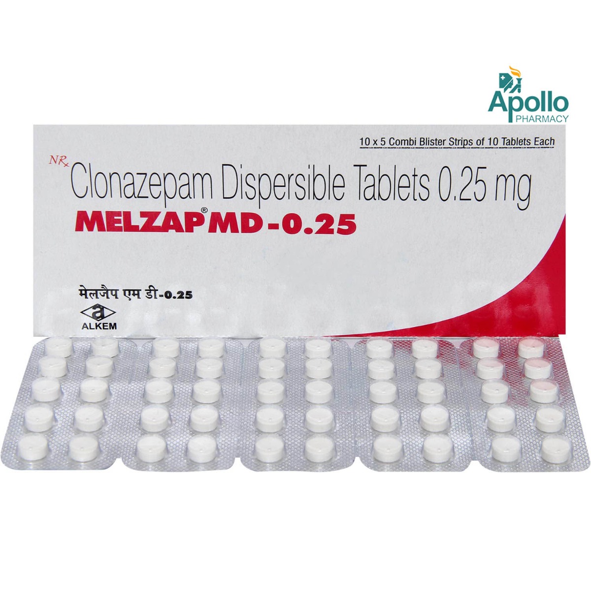 Melzap MD-0.25 Tablet 10's, Pack of 10 TABLETS Melzap MD-0.25 Tablet 10's, Pack of 10 TABLETS