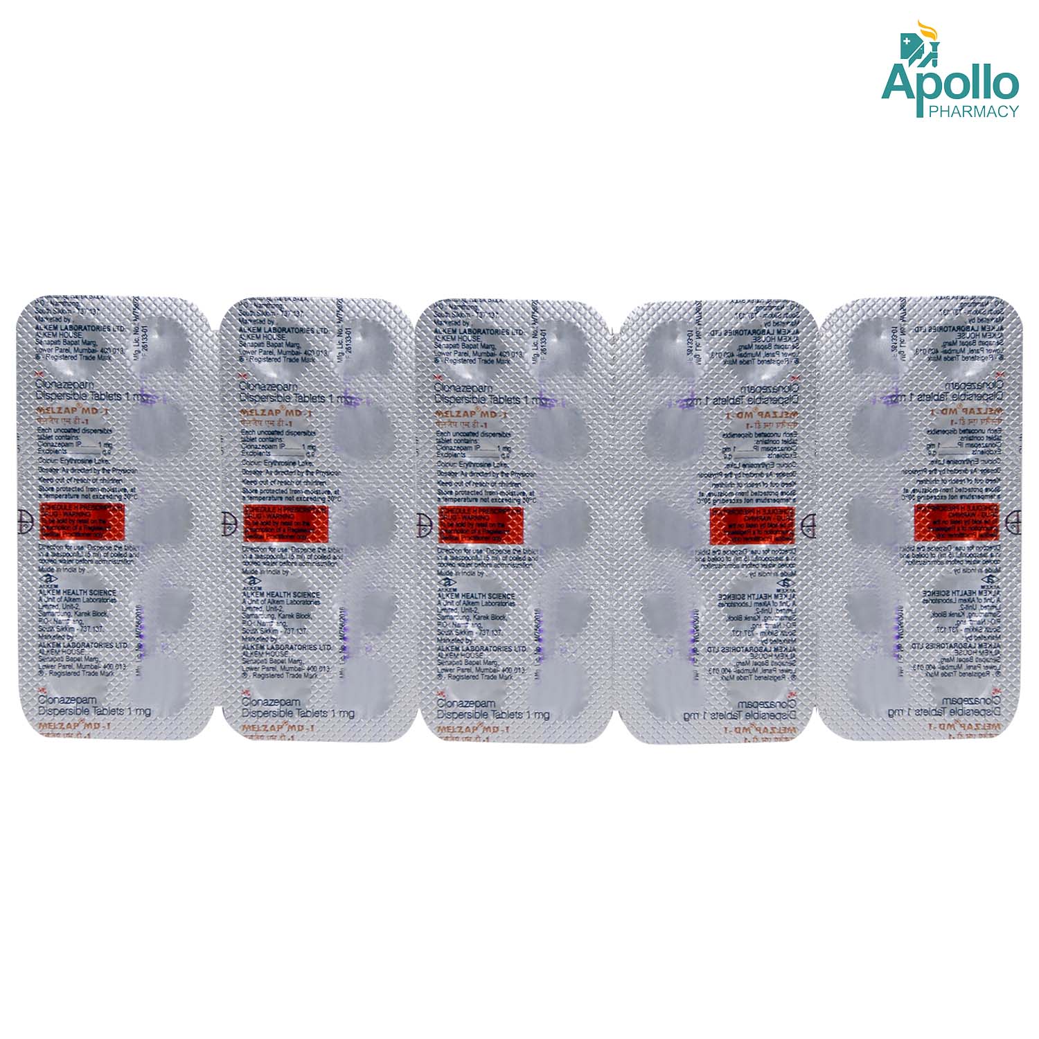 Melzap MD-1 Tablet 10's, Pack of 10 TABLETS Melzap MD-1 Tablet 10's, Pack of 10 TABLETS