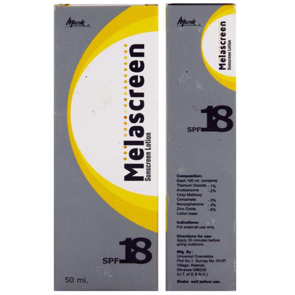 Melascreen Sunscreen Lotion, 50 ml, Pack of 1 Melascreen Sunscreen Lotion, 50 ml, Pack of 1