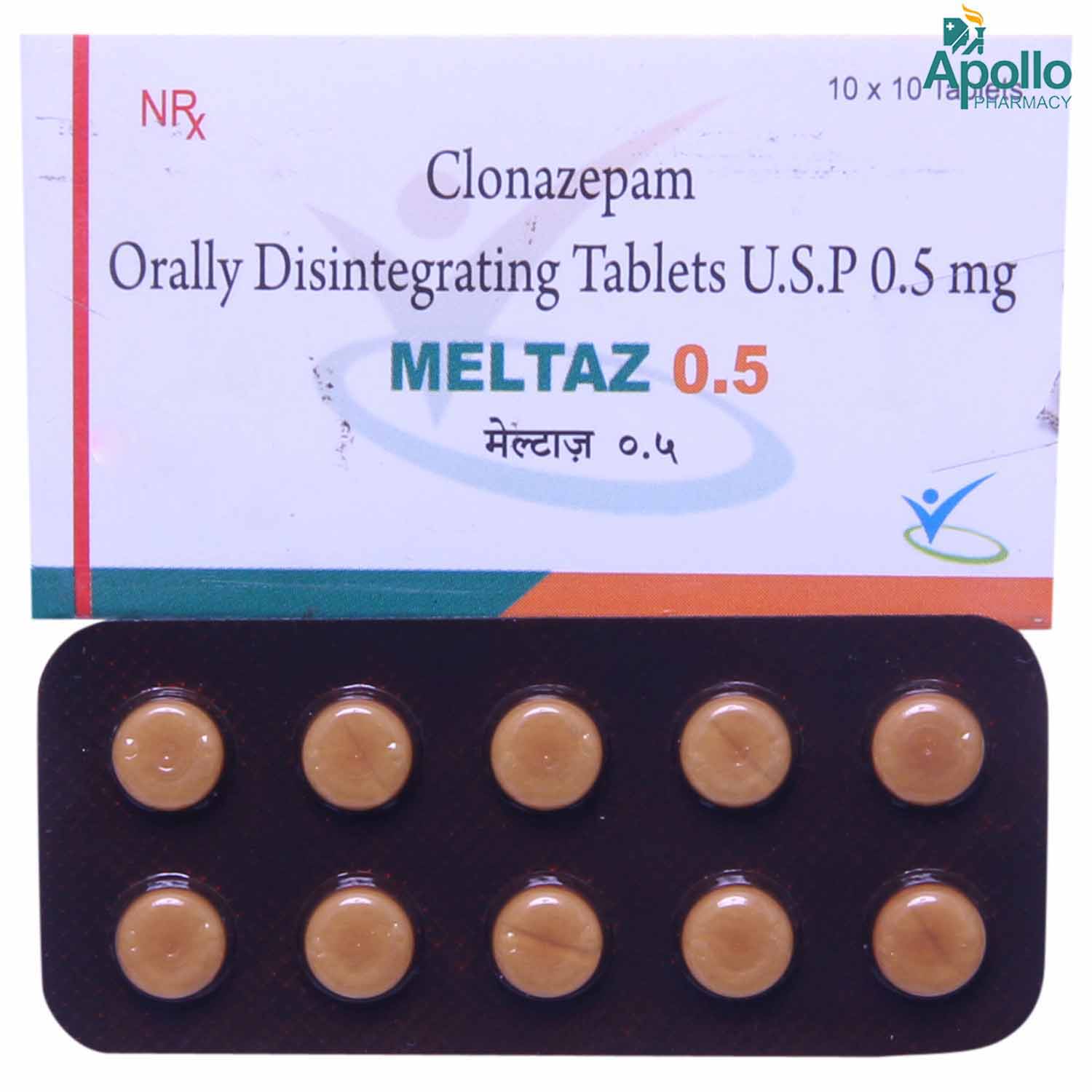 MELTAZ 0.5MG DT TABLET 10'S, Pack of 10 TabletS MELTAZ 0.5MG DT TABLET 10'S, Pack of 10 TabletS