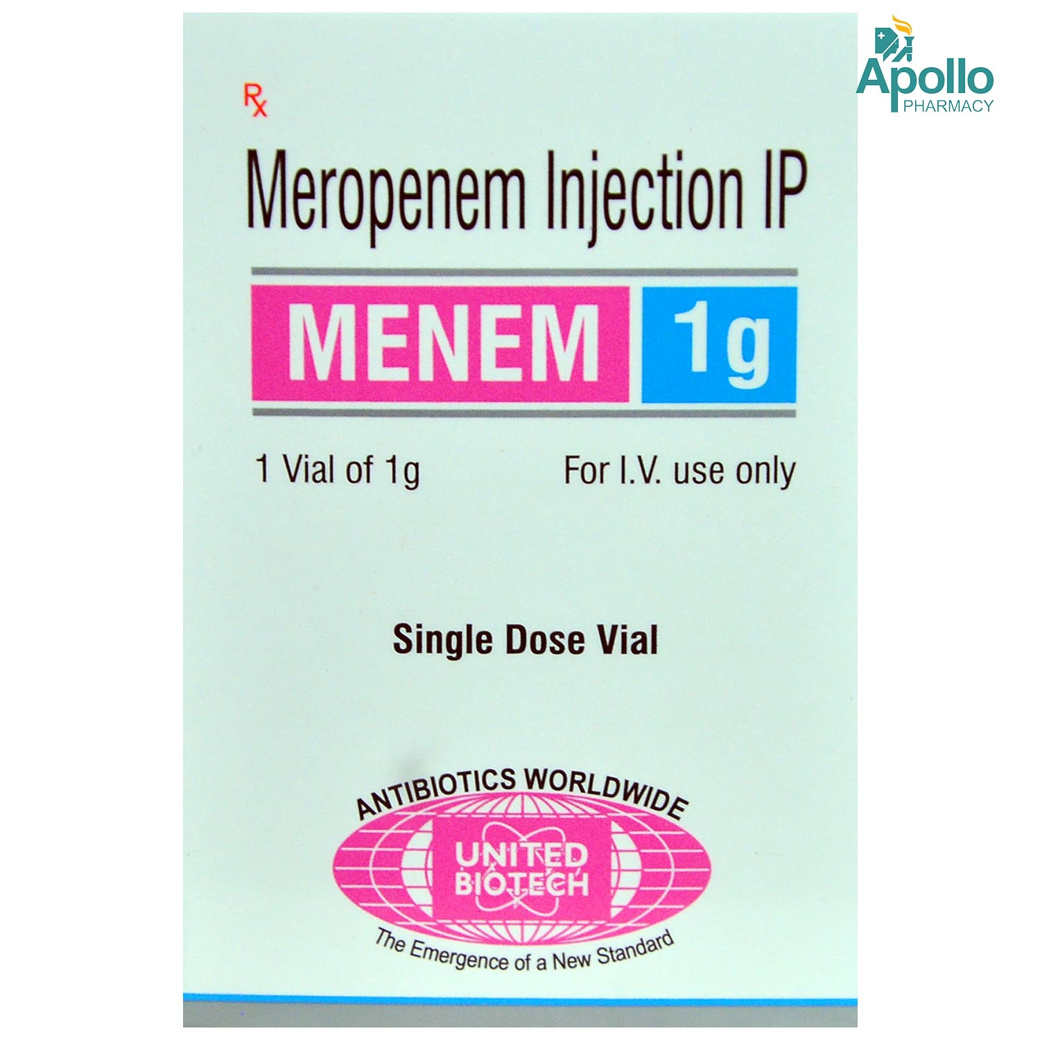 MENEM 1GM INJECTION 10ML, Pack of 1 INJECTION MENEM 1GM INJECTION 10ML, Pack of 1 INJECTION