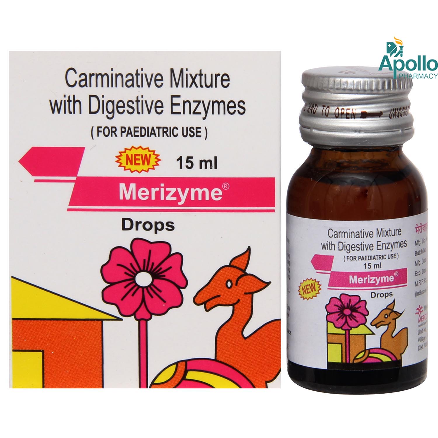 Merizyme Drops 15 ml, Pack of 1 Oral Drops Merizyme Drops 15 ml, Pack of 1 Oral Drops