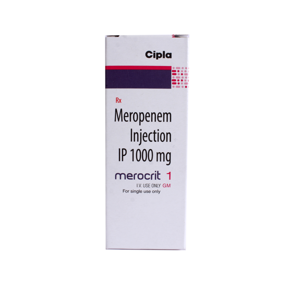 Merocrit 1 gm Injection 1's, Pack of 1 Injection Merocrit 1 gm Injection 1's, Pack of 1 Injection