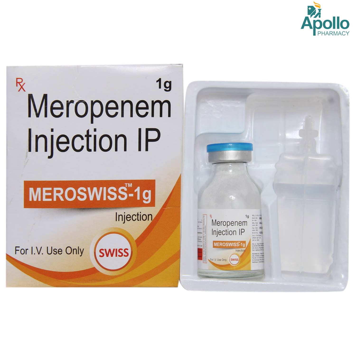 Meroswiss-1gm Injection, Pack of 1 Injection Meroswiss-1gm Injection, Pack of 1 Injection