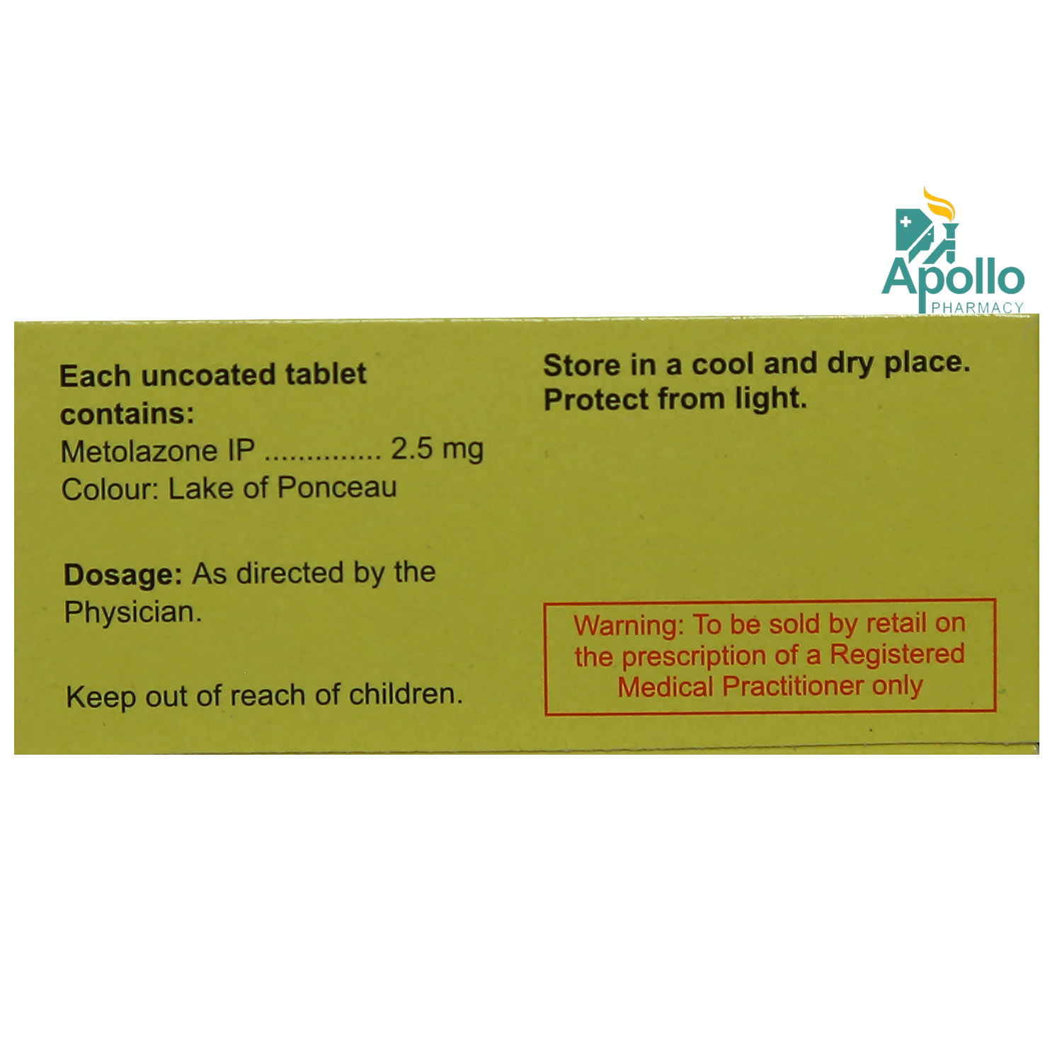 Metoz 2.5 Tablet 10's, Pack of 10 TABLETS Metoz 2.5 Tablet 10's, Pack of 10 TABLETS