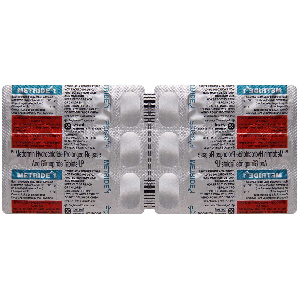 Metride 1 Tablet 15's, Pack of 15 TABLETS Metride 1 Tablet 15's, Pack of 15 TABLETS