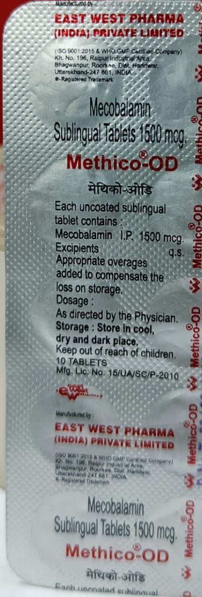 Methico-OD Tablet 10's, Pack of 10 TABLETS Methico-OD Tablet 10's, Pack of 10 TABLETS