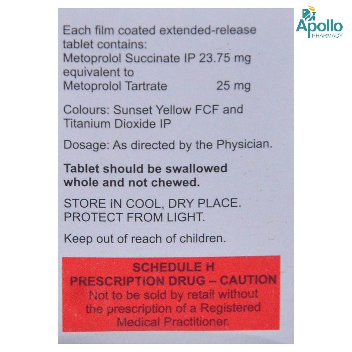 Metomac 25 Tablet 10's, Pack of 10 TabletS Metomac 25 Tablet 10's, Pack of 10 TabletS