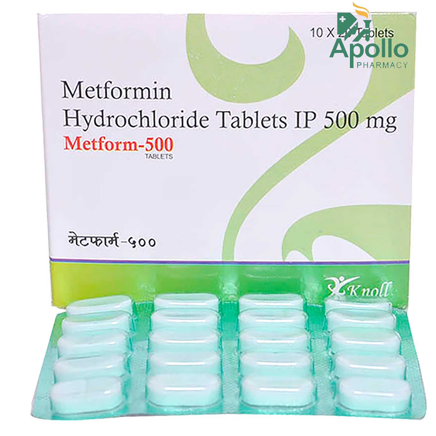 Metform 500 Tablet 20's, Pack of 20 TABLETS Metform 500 Tablet 20's, Pack of 20 TABLETS