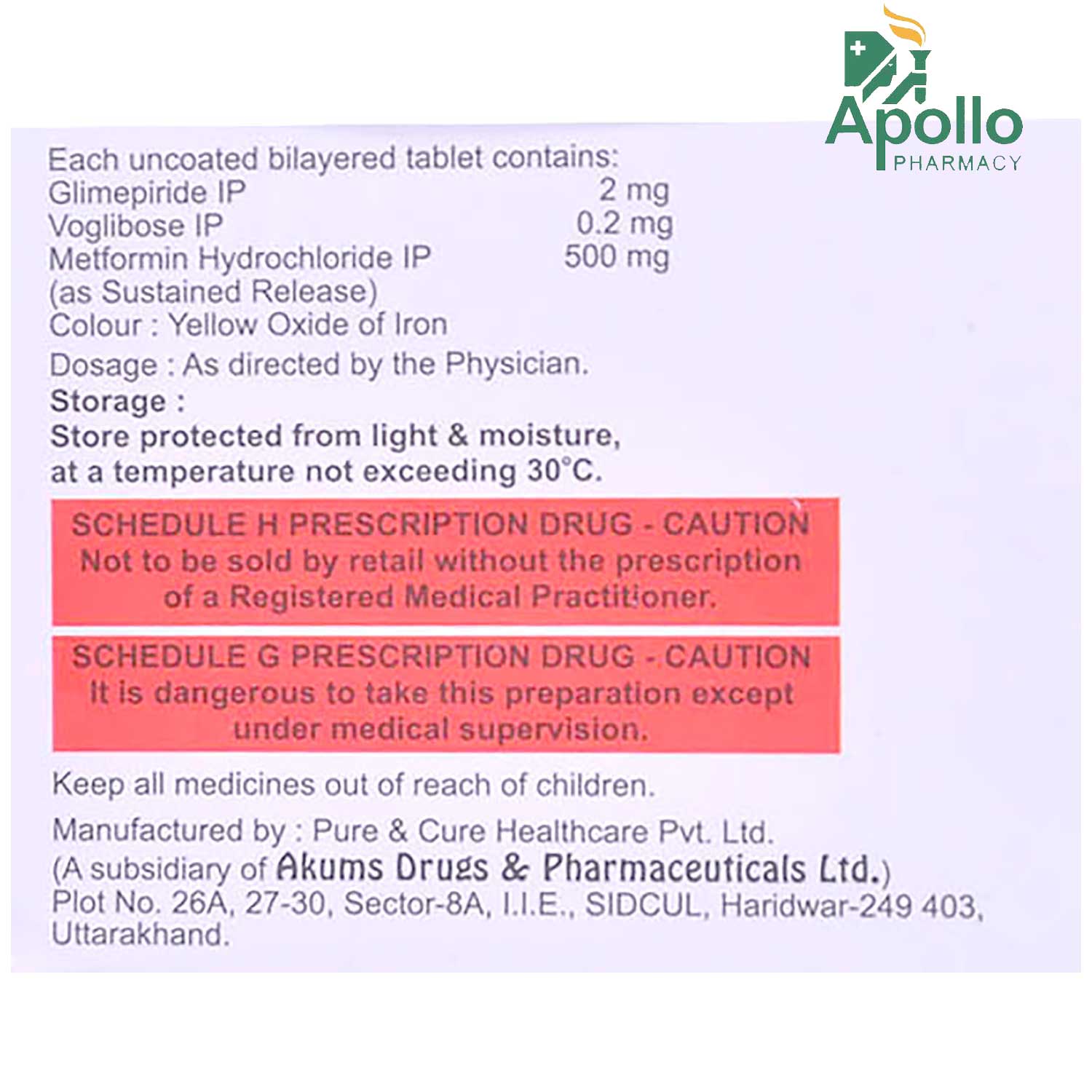 Metasens VG 2 Tablet 10's, Pack of 10 TABLETS Metasens VG 2 Tablet 10's, Pack of 10 TABLETS