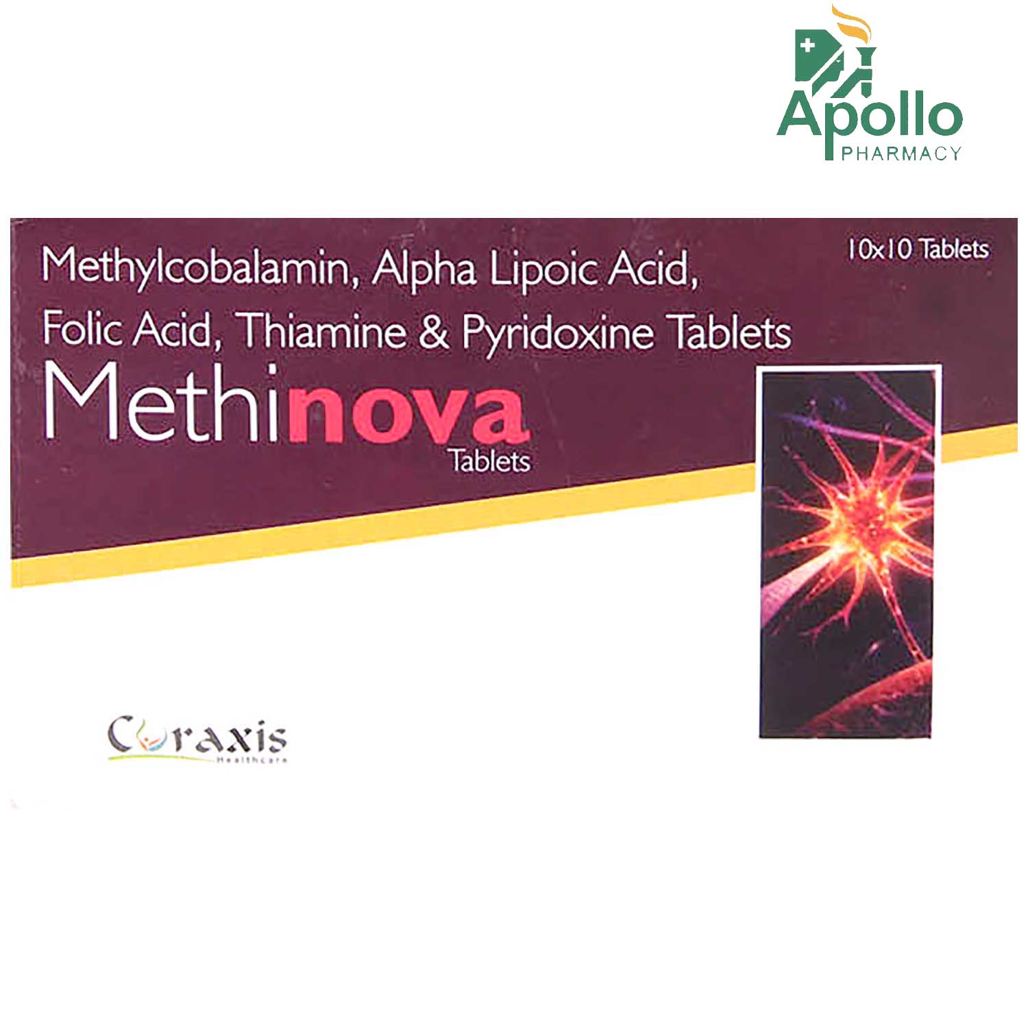 Methinova Tablet 10's, Pack of 10 TABLETS Methinova Tablet 10's, Pack of 10 TABLETS