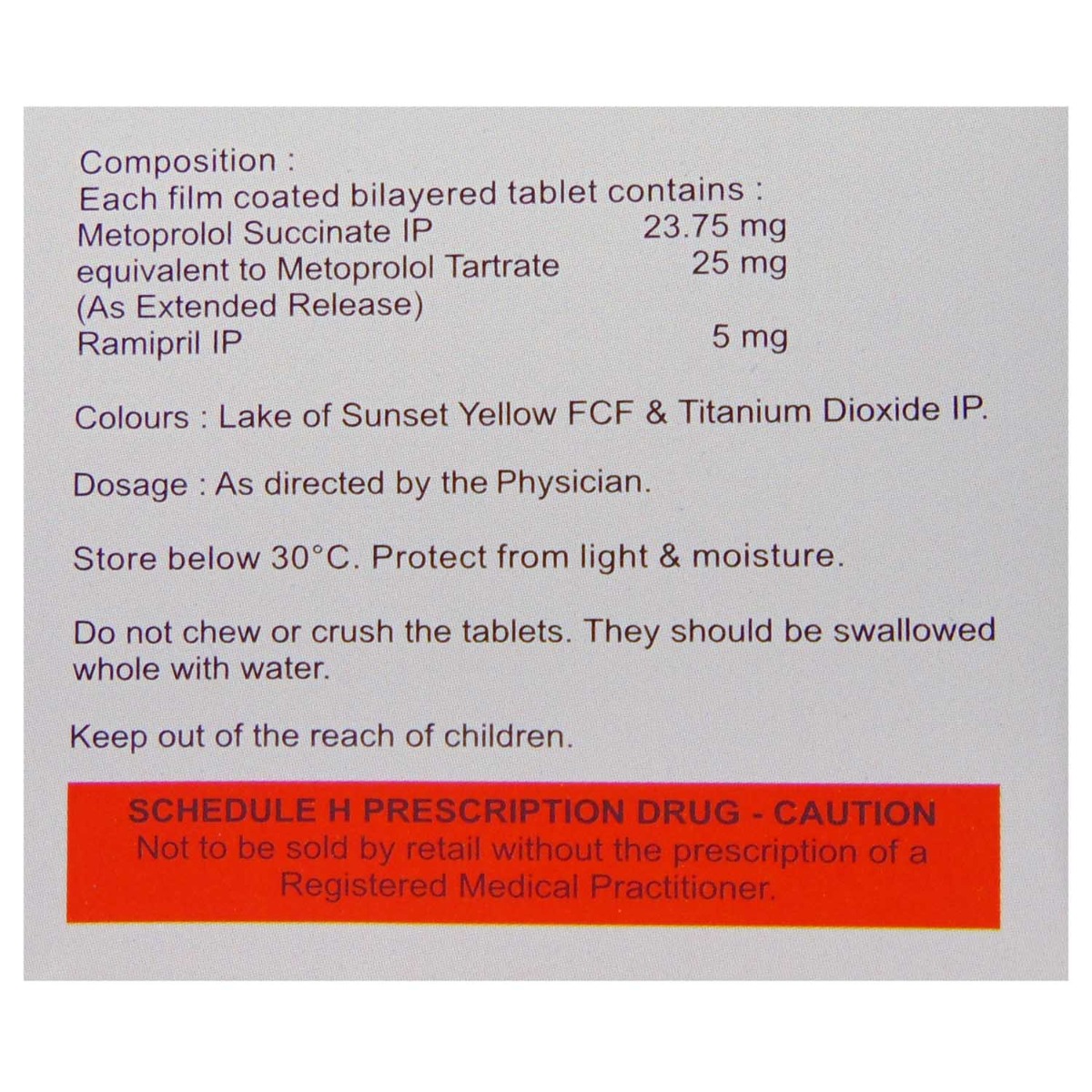 Met XL R 25/5 Tablet 15's, Pack of 15 TABLETS Met XL R 25/5 Tablet 15's, Pack of 15 TABLETS