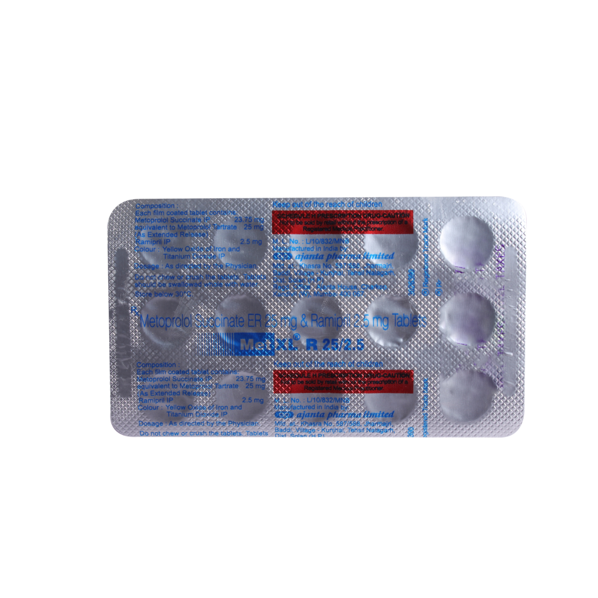 Met XL R 25/2.5 Tablet 15's, Pack of 15 TabletS Met XL R 25/2.5 Tablet 15's, Pack of 15 TabletS