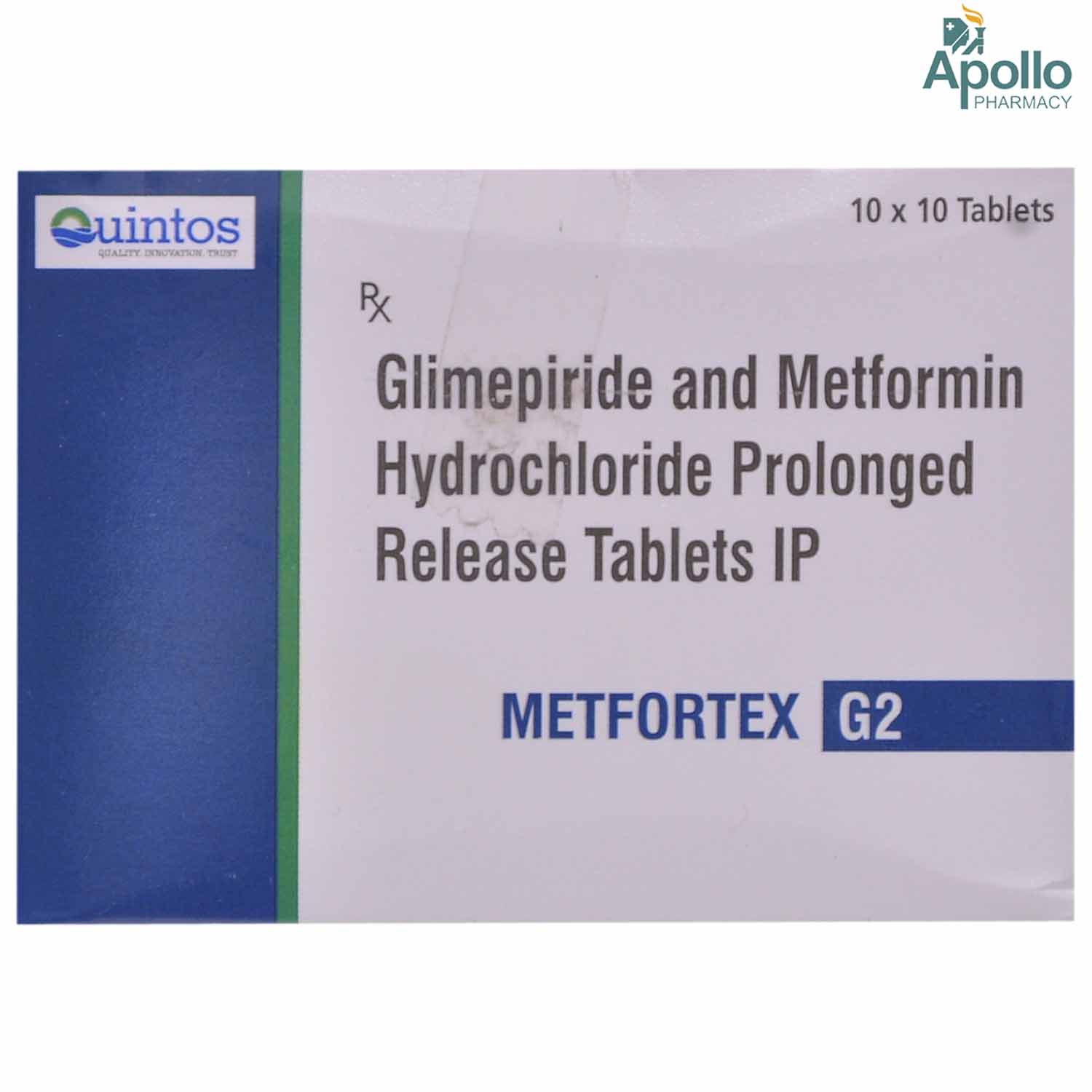 Metfortex G2 Tablet 10's, Pack of 10 TabletS Metfortex G2 Tablet 10's, Pack of 10 TabletS