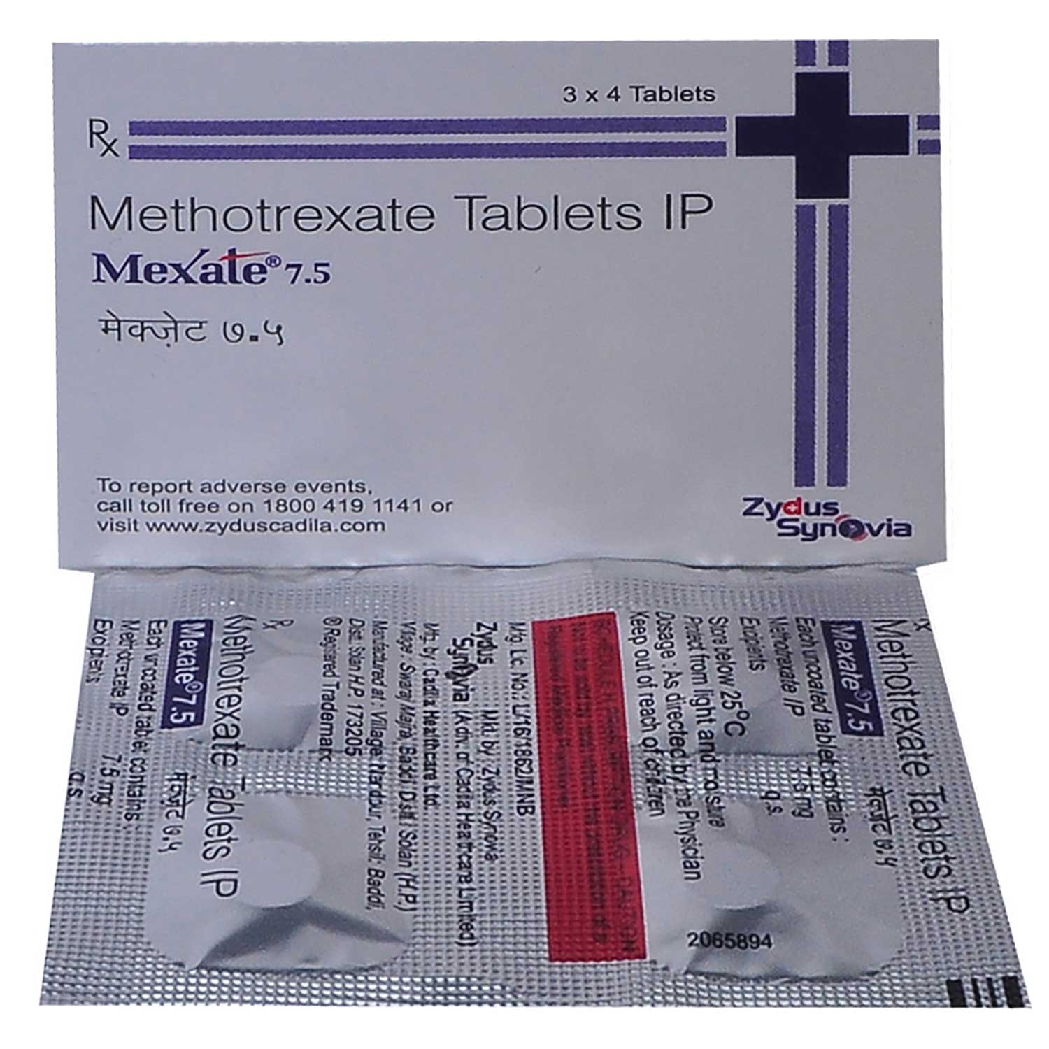 Mexate 7.5 Tablet 4's, Pack of 4 TABLETS Mexate 7.5 Tablet 4's, Pack of 4 TABLETS