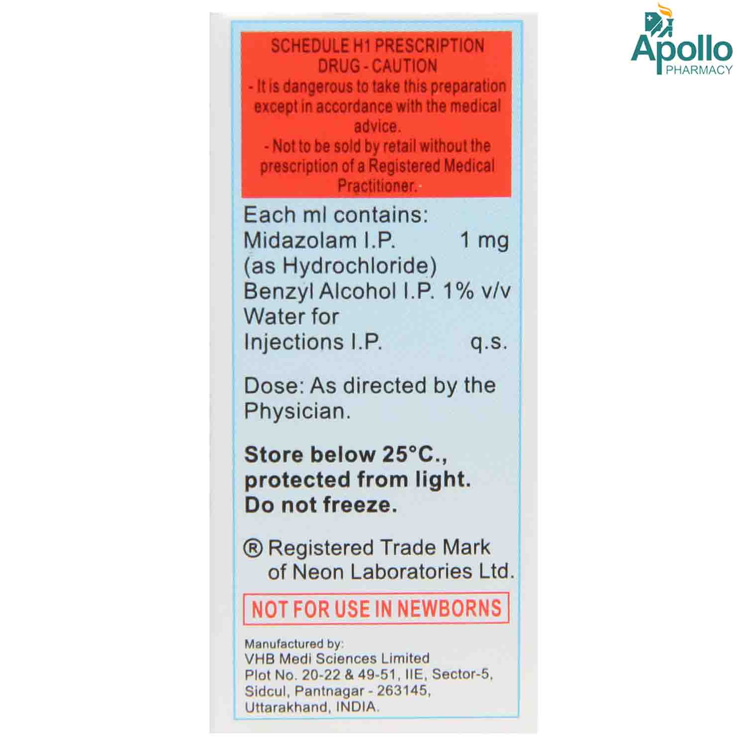 Mezolam Injection 10 ml, Pack of 1 Injection Mezolam Injection 10 ml, Pack of 1 Injection