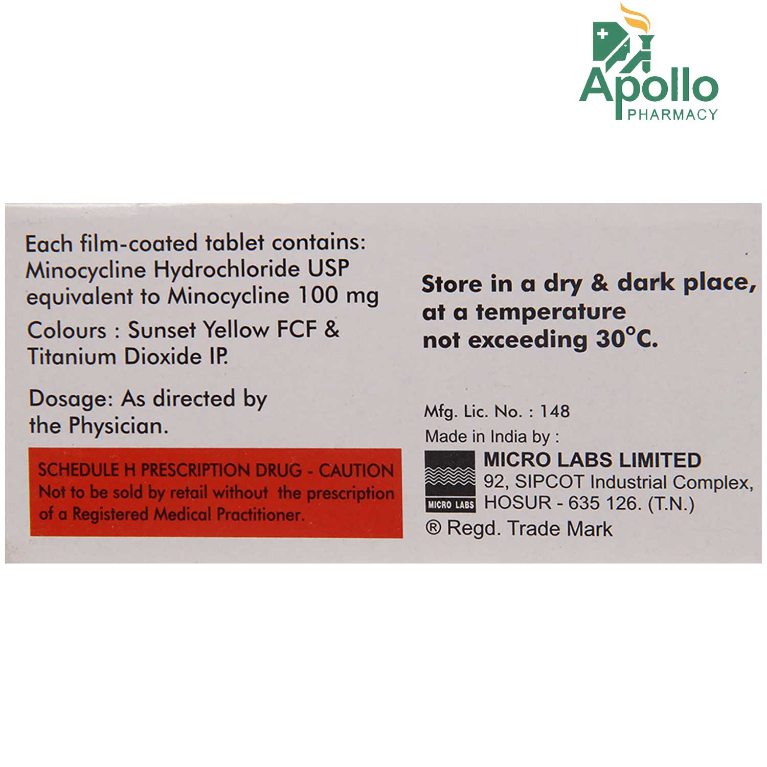 Minolox 100 Tablet 10's, Pack of 10 TABLETS Minolox 100 Tablet 10's, Pack of 10 TABLETS