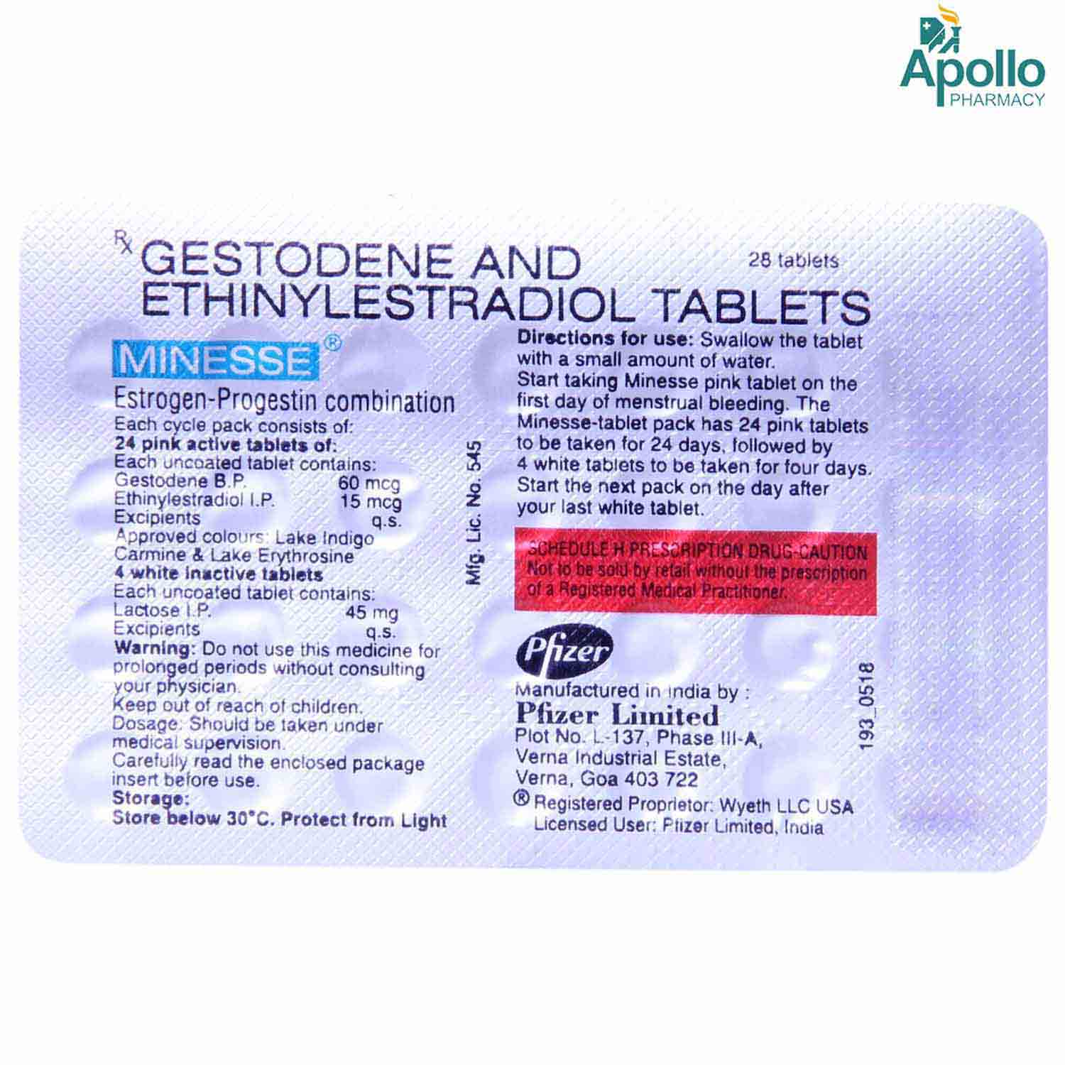 Minesse Tablet 28's, Pack of 1 Tablet Minesse Tablet 28's, Pack of 1 Tablet