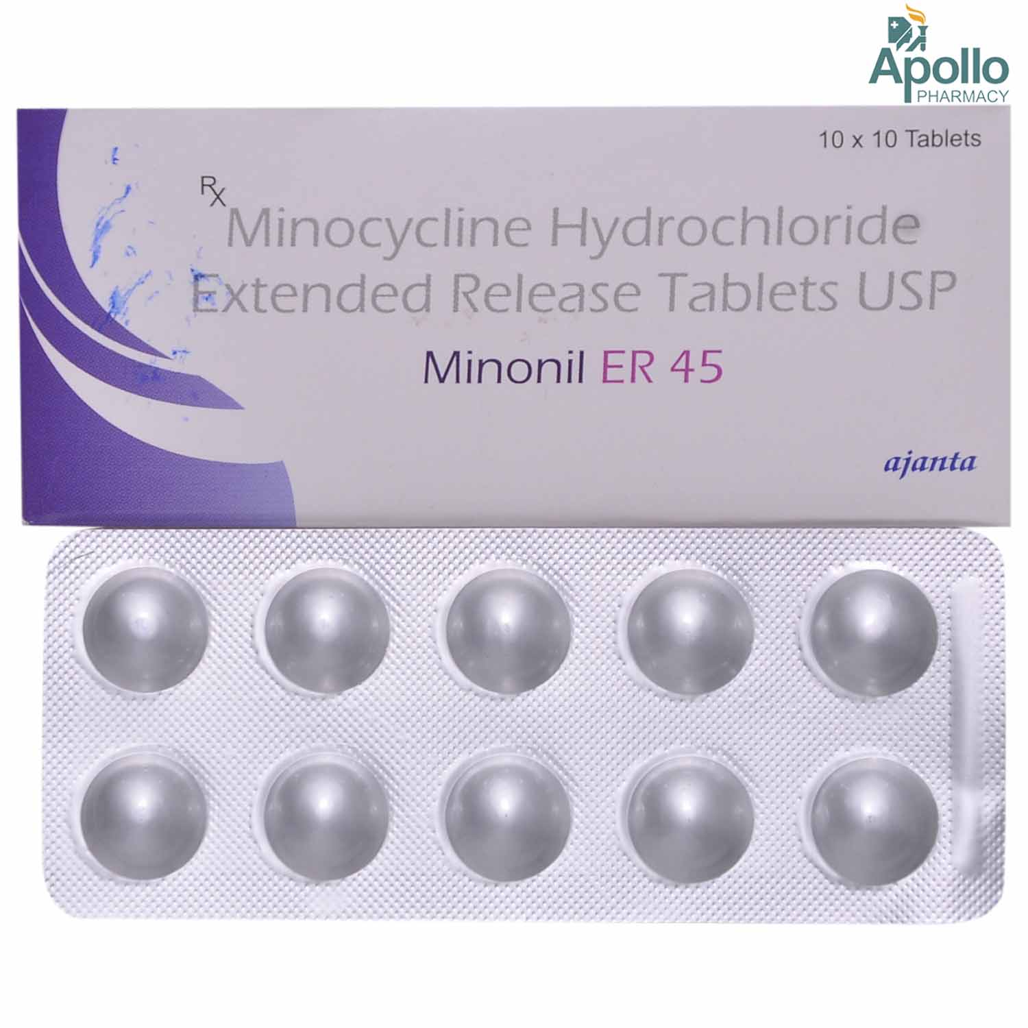Minonil ER 45 Tablet 10's, Pack of 10 TABLET ERS Minonil ER 45 Tablet 10's, Pack of 10 TABLET ERS