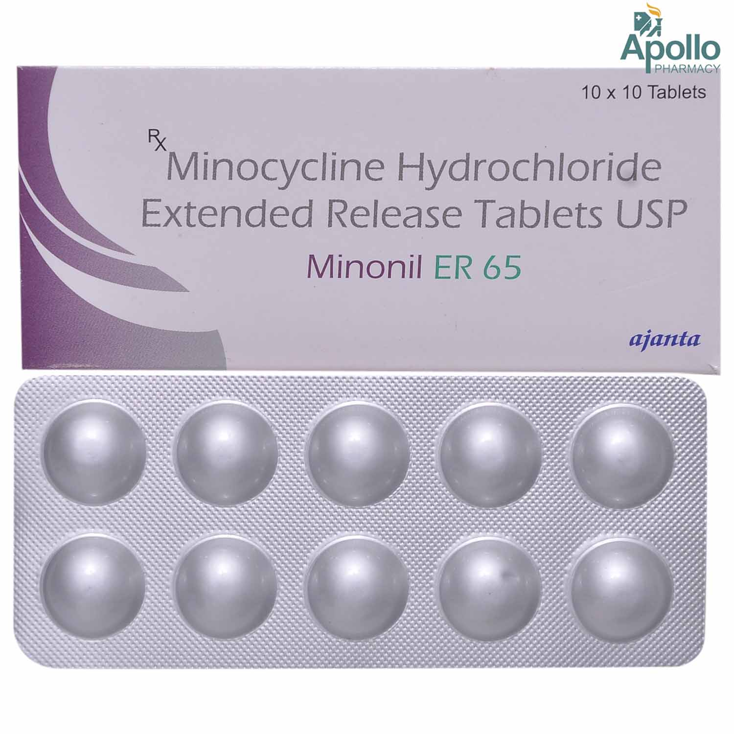 Minonil ER 65 Tablet 10's, Pack of 10 TABLETS Minonil ER 65 Tablet 10's, Pack of 10 TABLETS