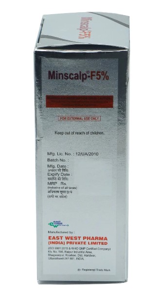 Minscalp-F 5% Solution 60 ml, Pack of 1 SOLUTION Minscalp-F 5% Solution 60 ml, Pack of 1 SOLUTION