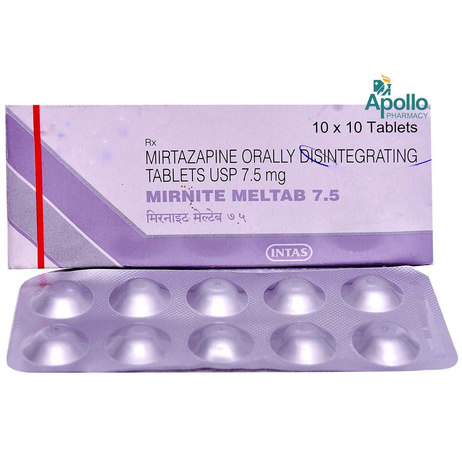 Mirnite Meltab 7.5 Tablet 10's, Pack of 10 TABLETS Mirnite Meltab 7.5 Tablet 10's, Pack of 10 TABLETS
