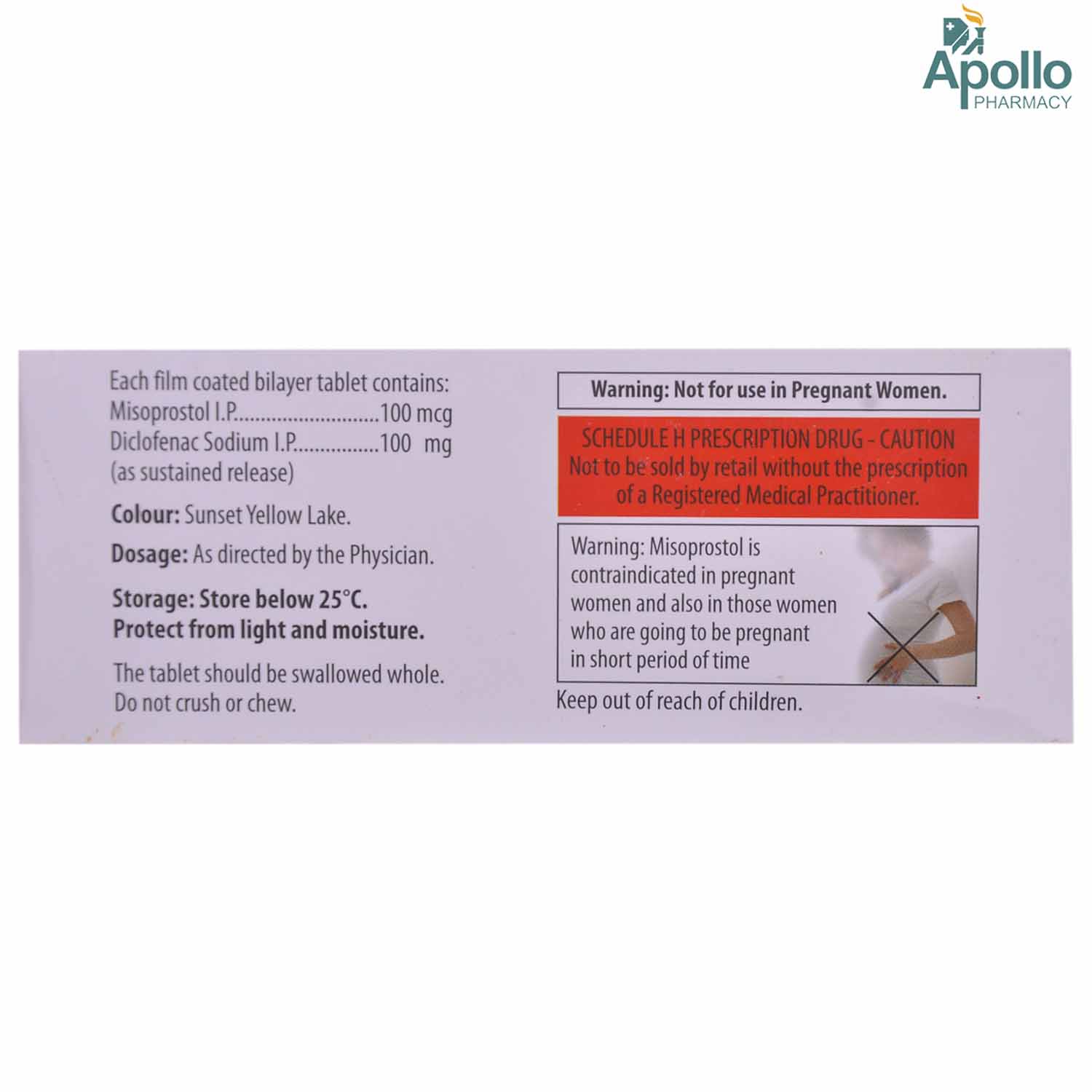 MISONAC SR TABLET, Pack of 10 TABLETS MISONAC SR TABLET, Pack of 10 TABLETS