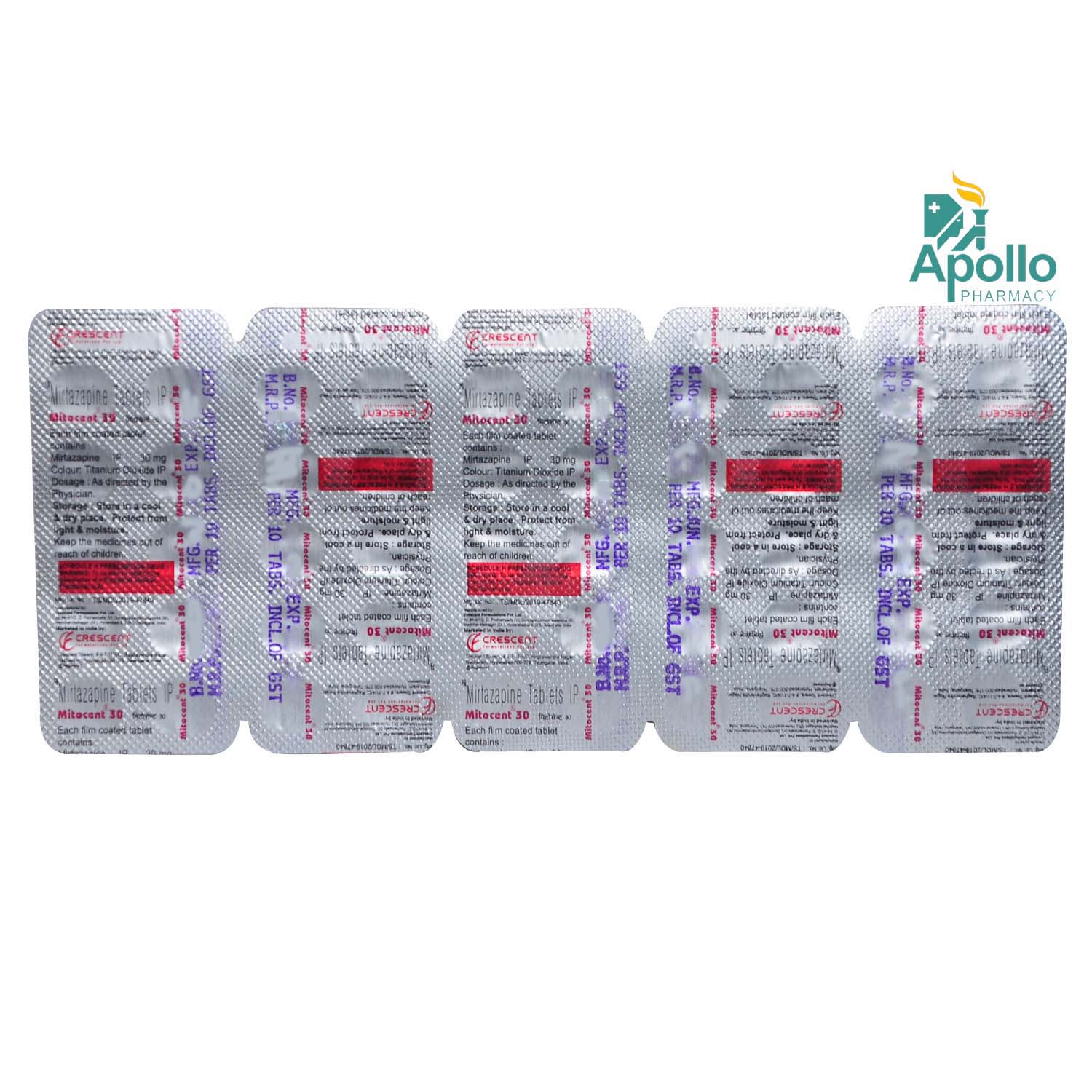 Mitocent 30 Tablet 10's, Pack of 10 TABLETS Mitocent 30 Tablet 10's, Pack of 10 TABLETS