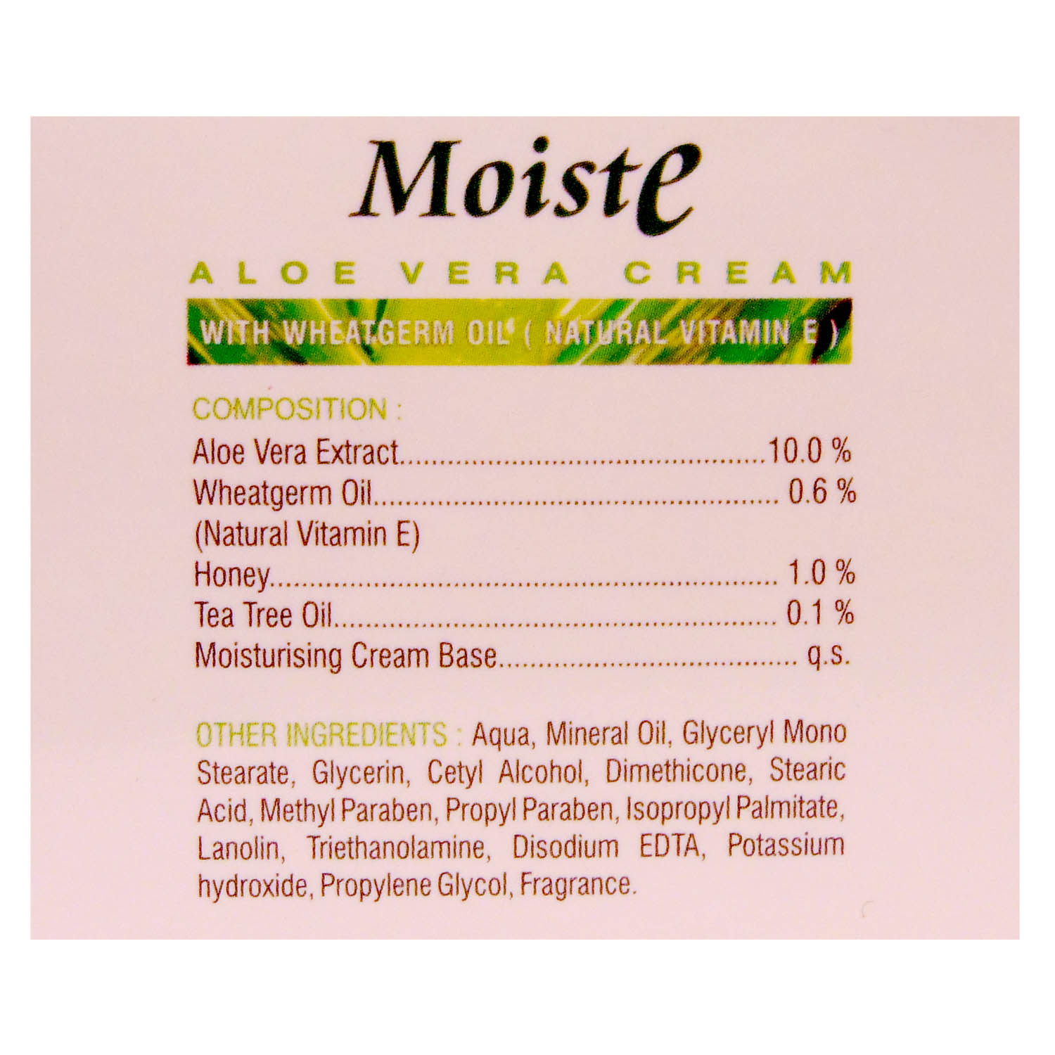 Moiste Cream 50 gm, Pack of 1 CREAM Moiste Cream 50 gm, Pack of 1 CREAM