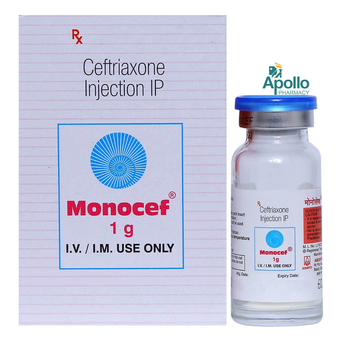 Monocef 1 gm Injection, Pack of 1 INJECTION Monocef 1 gm Injection, Pack of 1 INJECTION