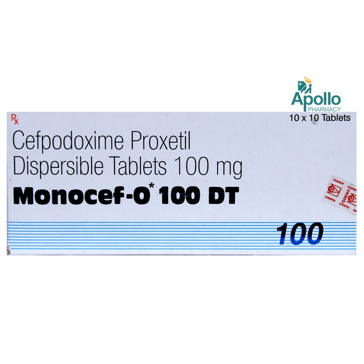 Monocef O DT 100 Tablet 10's, Pack of 10 TABLETS Monocef O DT 100 Tablet 10's, Pack of 10 TABLETS