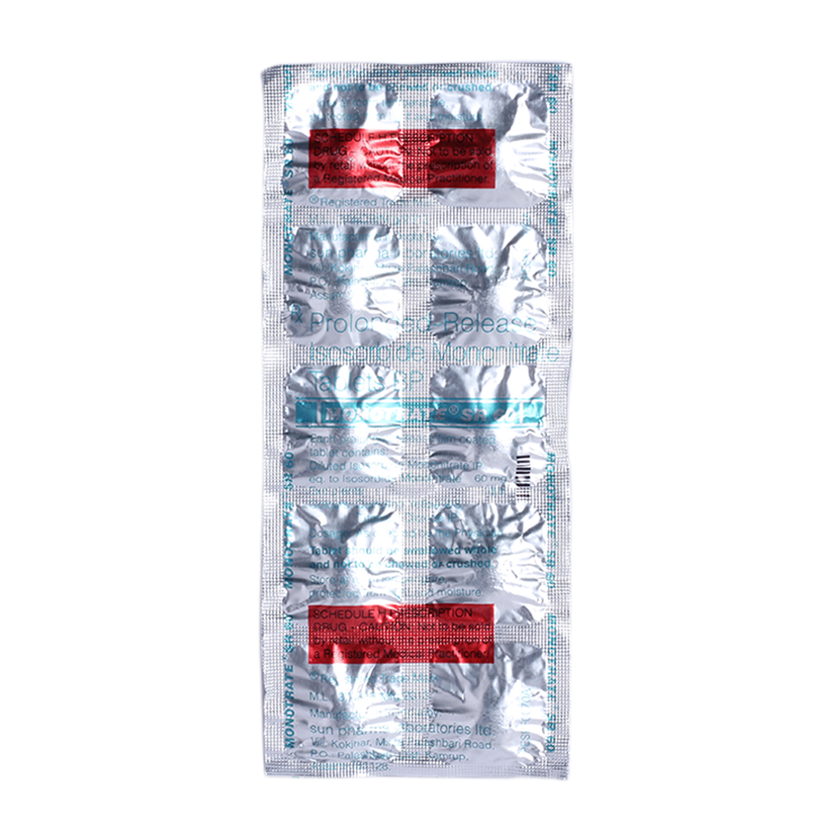 MONOTRATE SR 60MG TABLET, Pack of 10 TabletS MONOTRATE SR 60MG TABLET, Pack of 10 TabletS