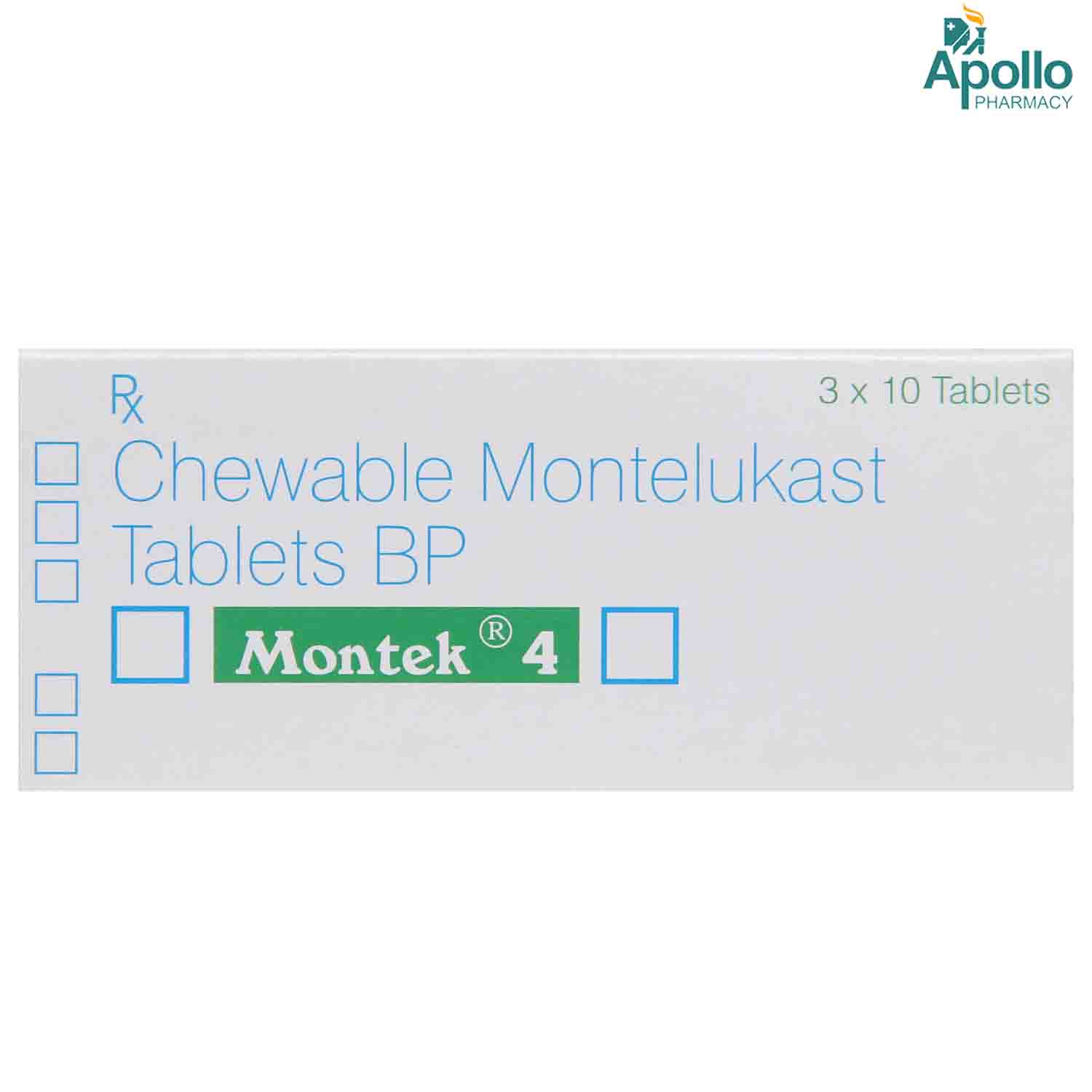 Montek 4 Tablet 10's, Pack of 10 TABLETS Montek 4 Tablet 10's, Pack of 10 TABLETS