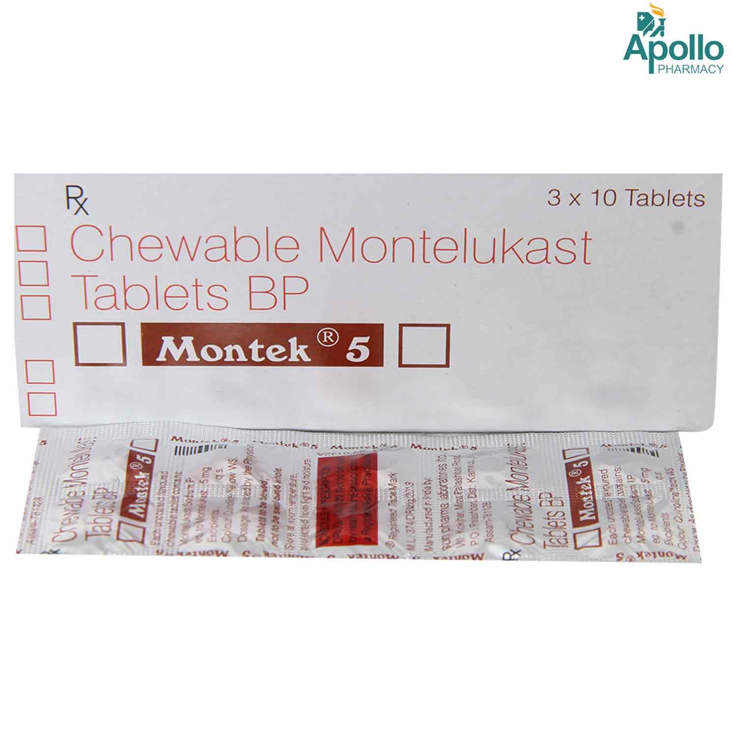 Montek 5 Tablet 10's, Pack of 10 TABLETS Montek 5 Tablet 10's, Pack of 10 TABLETS