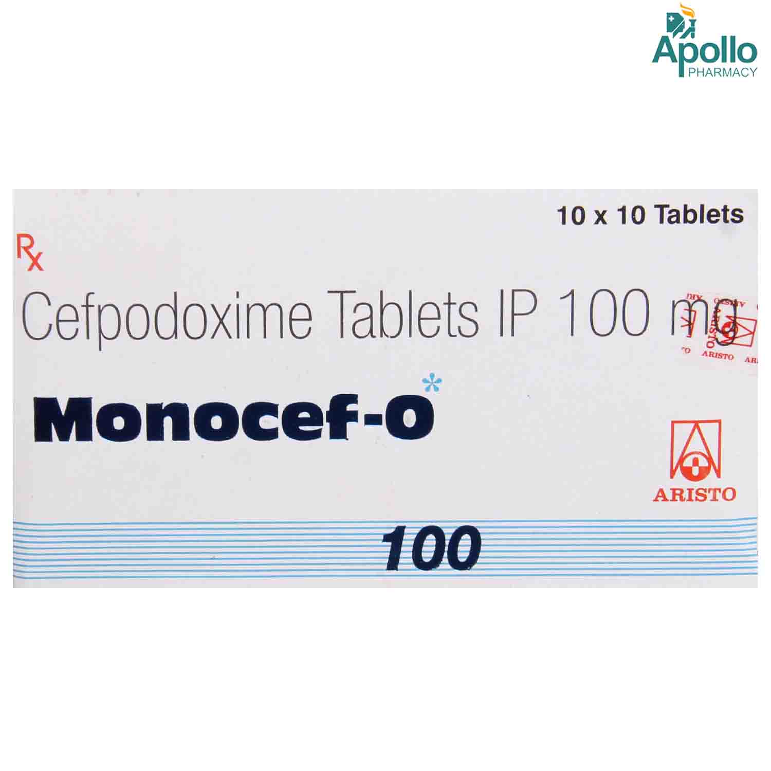 Monocef-O 100 Tablet 10's, Pack of 10 TABLETS Monocef-O 100 Tablet 10's, Pack of 10 TABLETS