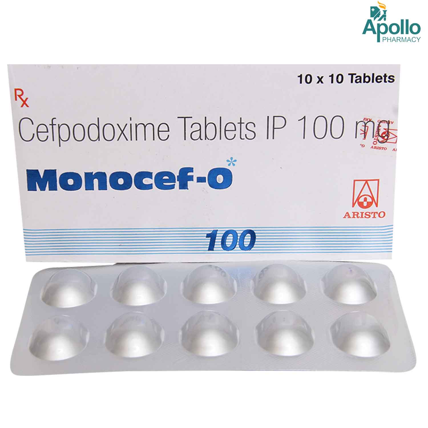 Monocef-O 100 Tablet 10's, Pack of 10 TABLETS Monocef-O 100 Tablet 10's, Pack of 10 TABLETS