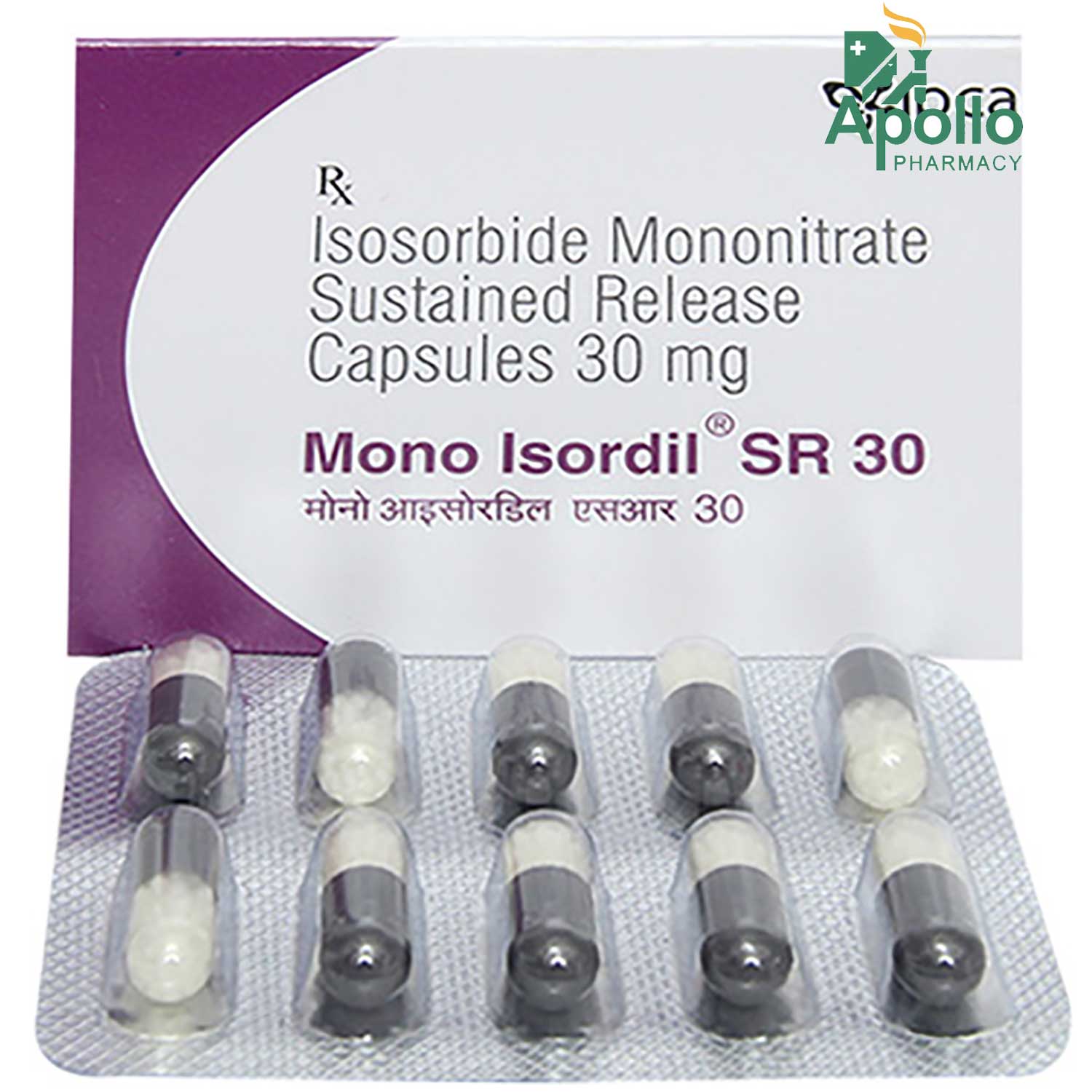 Mono Isordil SR 30 mg Capsule 10's, Pack of 10 CapsuleS Mono Isordil SR 30 mg Capsule 10's, Pack of 10 CapsuleS