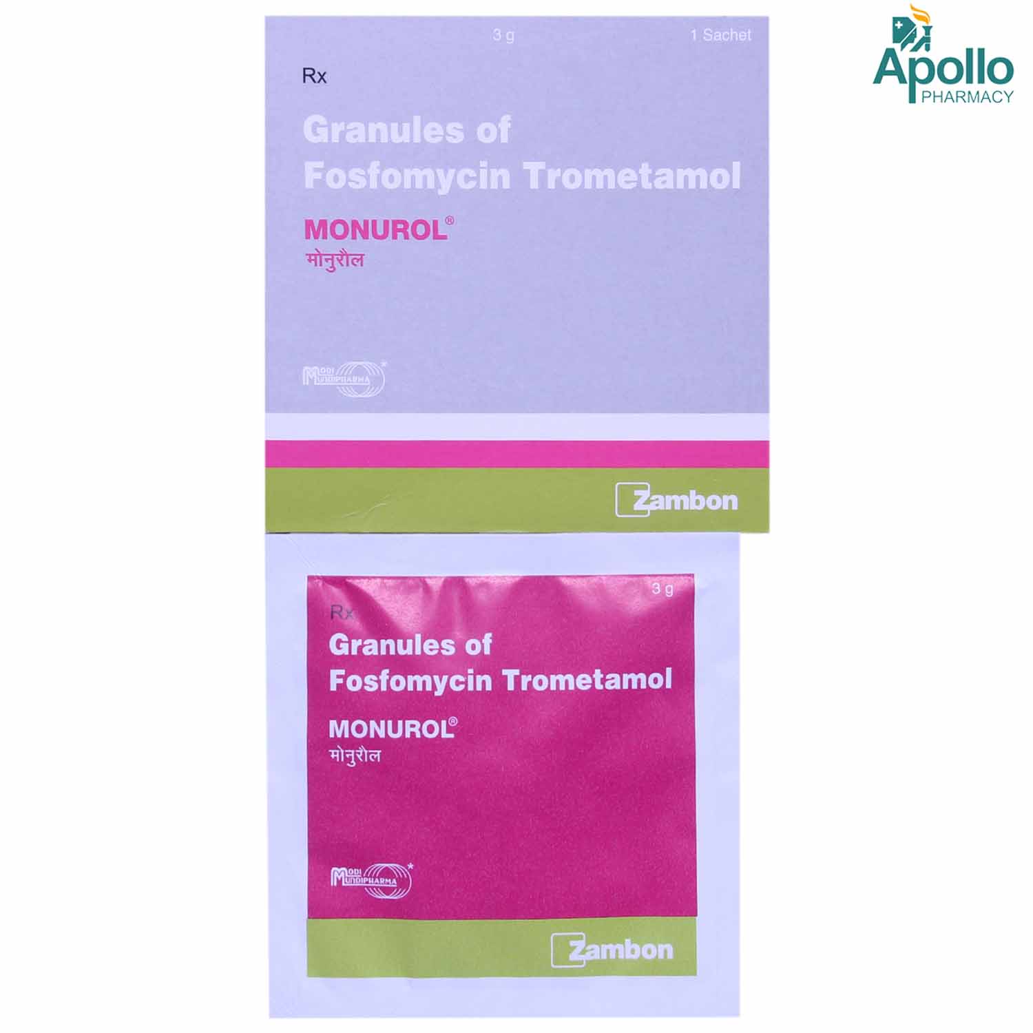 Monurol Sachet 3 gm, Pack of 1 GRANULES Monurol Sachet 3 gm, Pack of 1 GRANULES