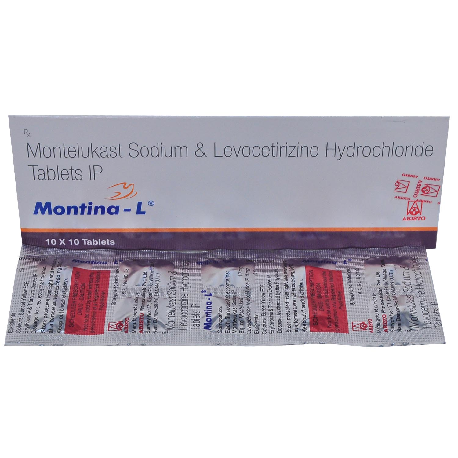 Montina-L Tablet 10's, Pack of 10 TABLETS Montina-L Tablet 10's, Pack of 10 TABLETS