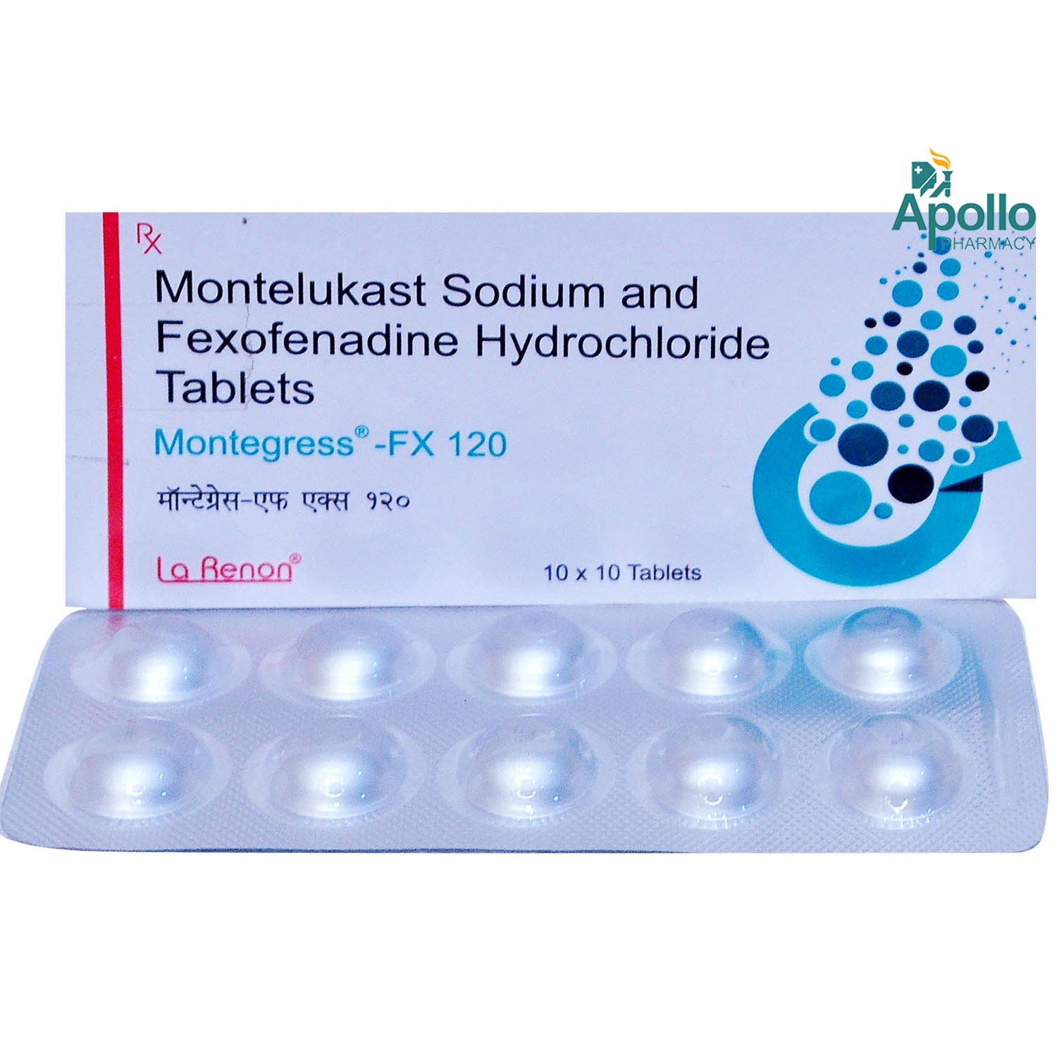 Montegress FX 120 Tablet 10's, Pack of 10 TABLETS Montegress FX 120 Tablet 10's, Pack of 10 TABLETS