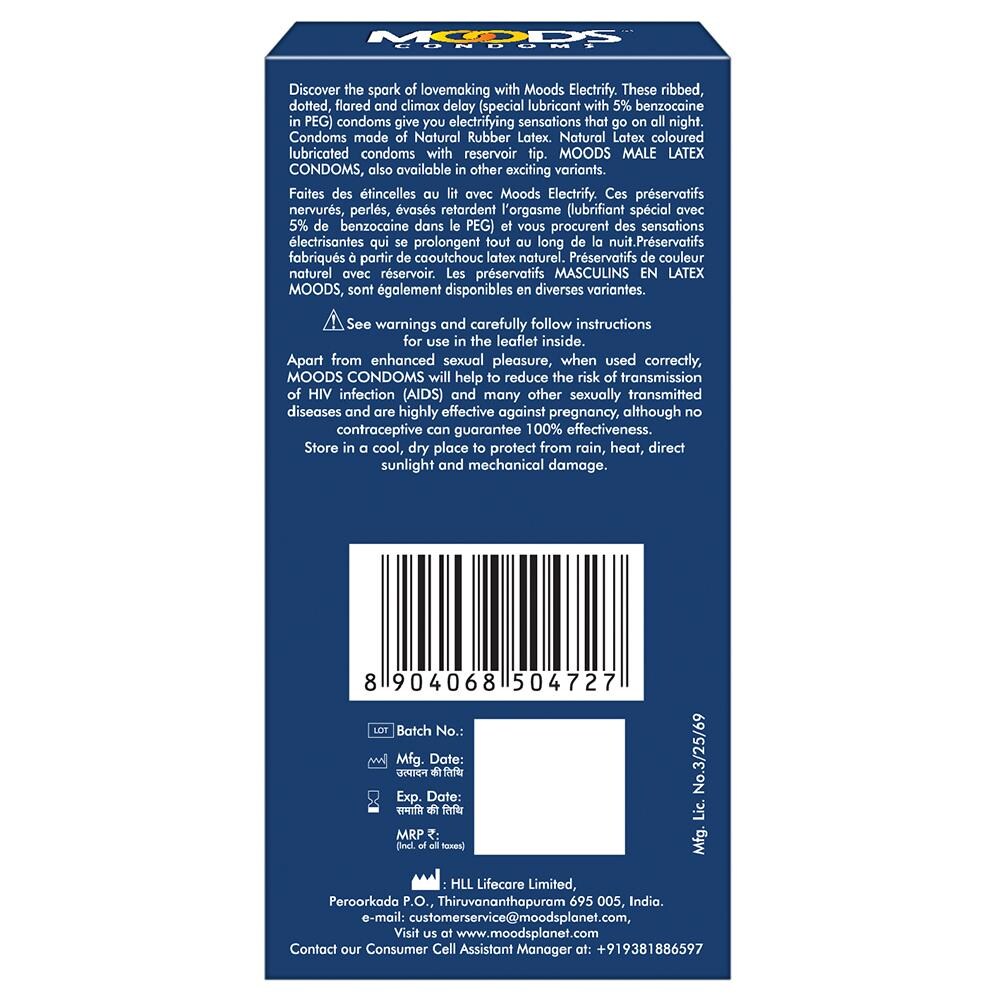 Moods Silver Electrify Condoms, 12 Count, Pack of 1 Moods Silver Electrify Condoms, 12 Count, Pack of 1