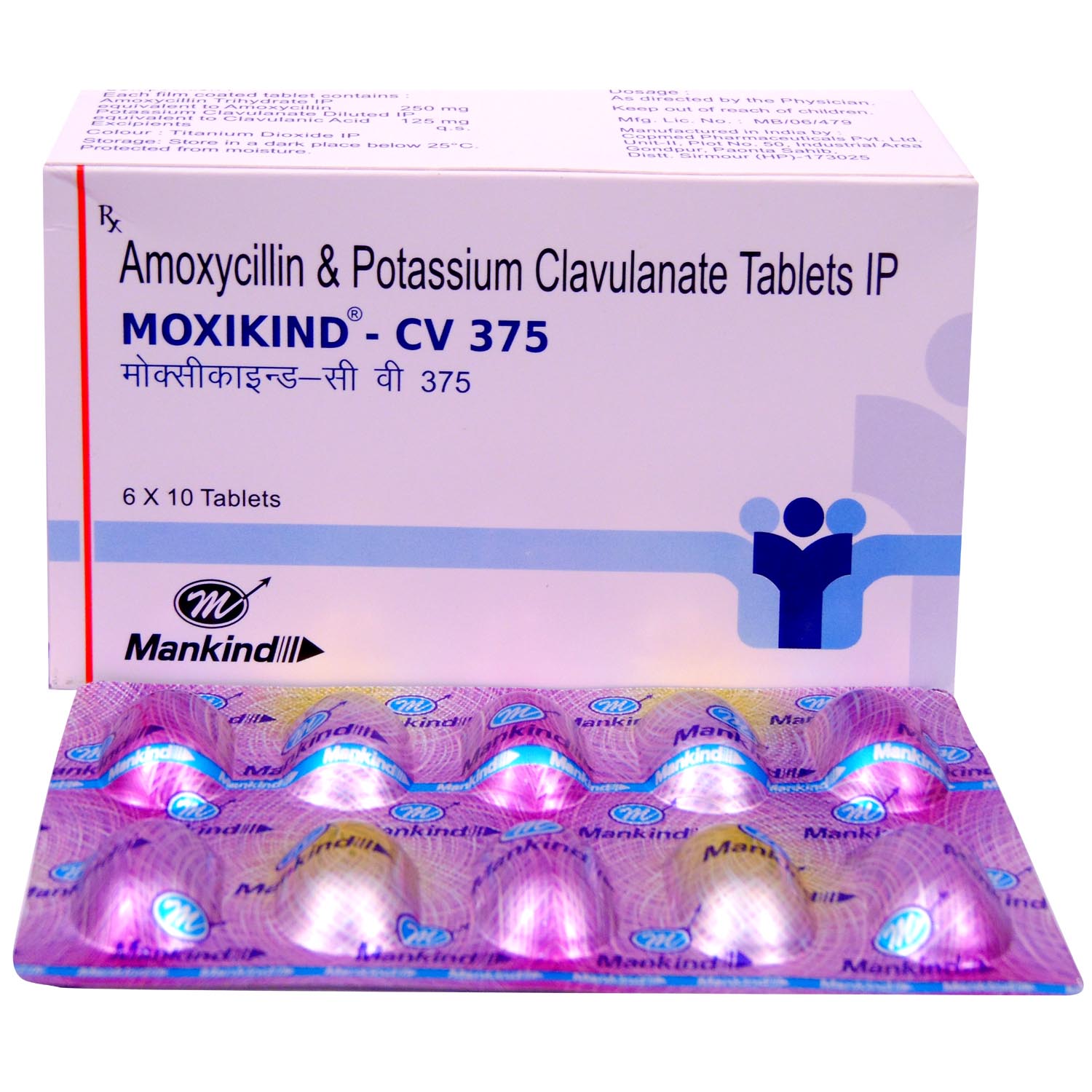 Moxikind CV 375 Tablet 10's, Pack of 10 TABLETS Moxikind CV 375 Tablet 10's, Pack of 10 TABLETS