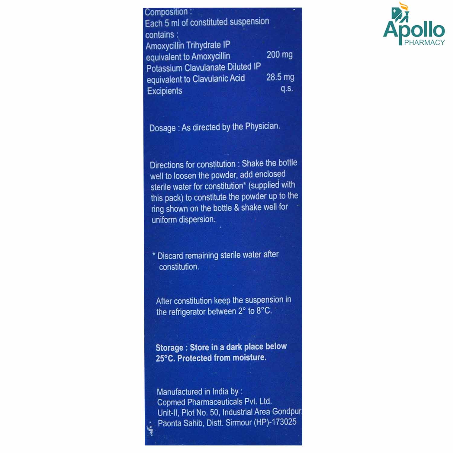 Moxiforce-CV Dry Syrup 30 ml, Pack of 1 Syrup Moxiforce-CV Dry Syrup 30 ml, Pack of 1 Syrup