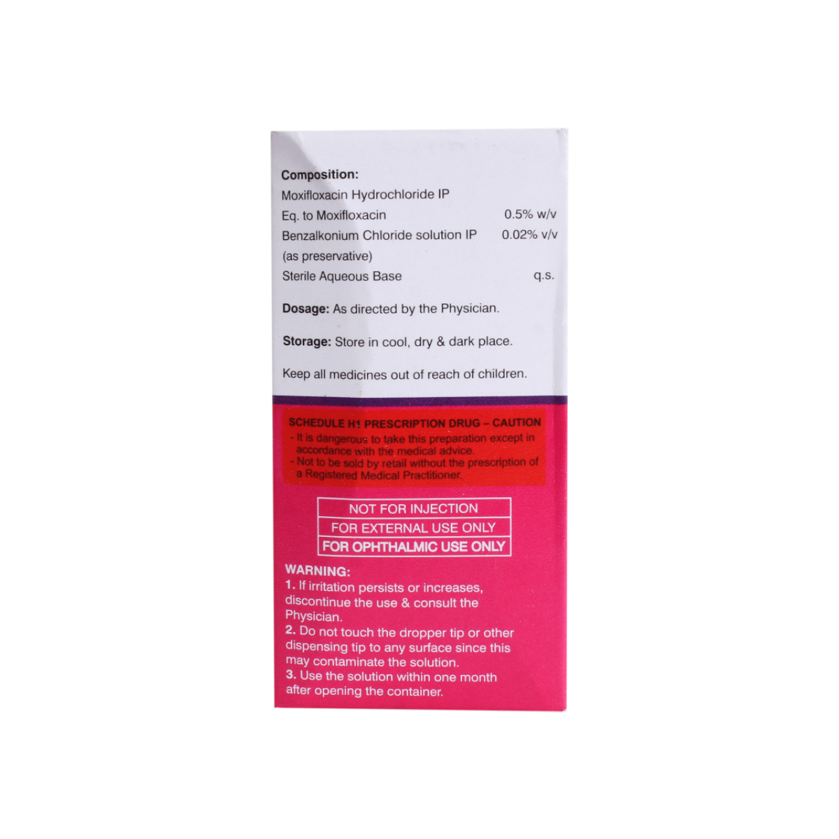 MOXIFORD EYE DROPS 5ML, Pack of 1 DROPS MOXIFORD EYE DROPS 5ML, Pack of 1 DROPS