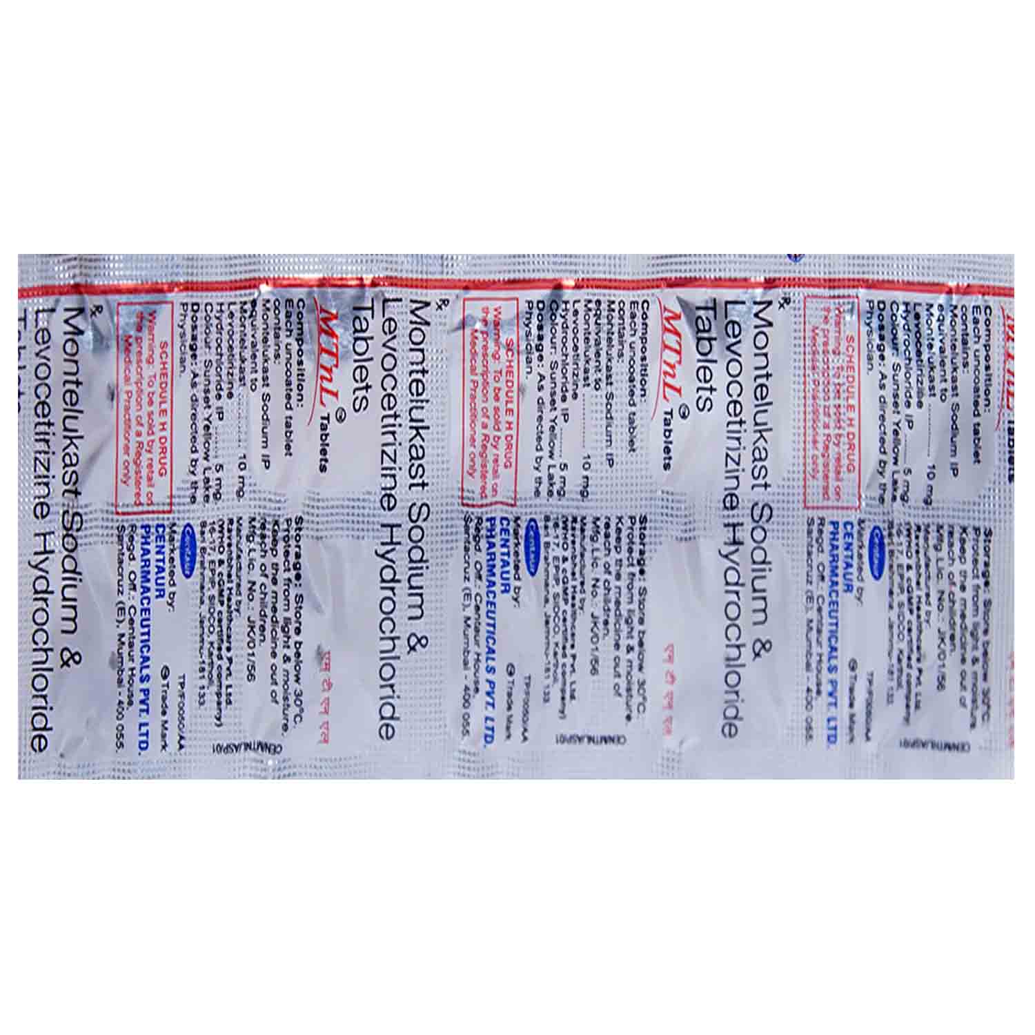 MTnL Tablet 10's, Pack of 10 TABLETS MTnL Tablet 10's, Pack of 10 TABLETS