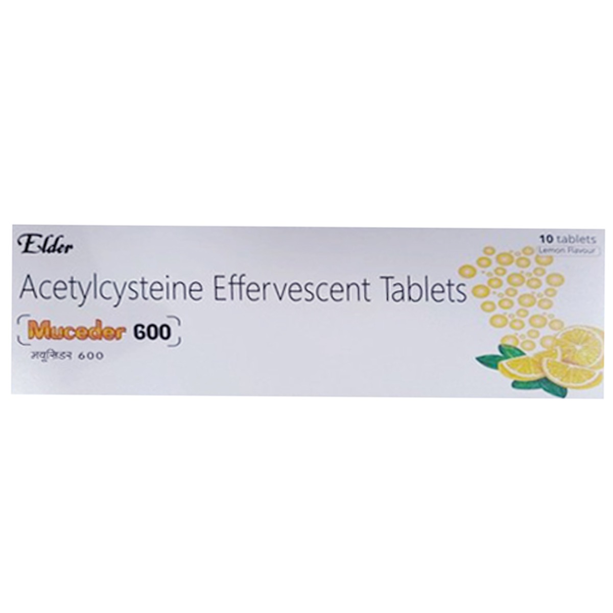 Buy Muceder 600 Lemon Effervescent Tablet 10's Online