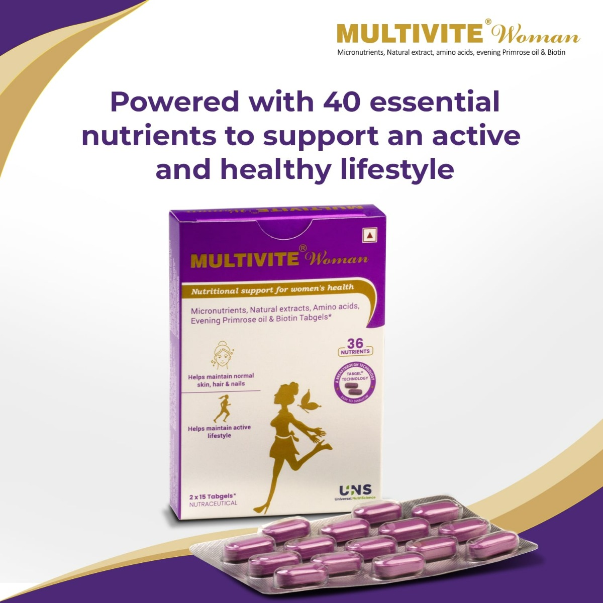 Multivite Woman Capsule 15's, Pack of 15 Multivite Woman Capsule 15's, Pack of 15