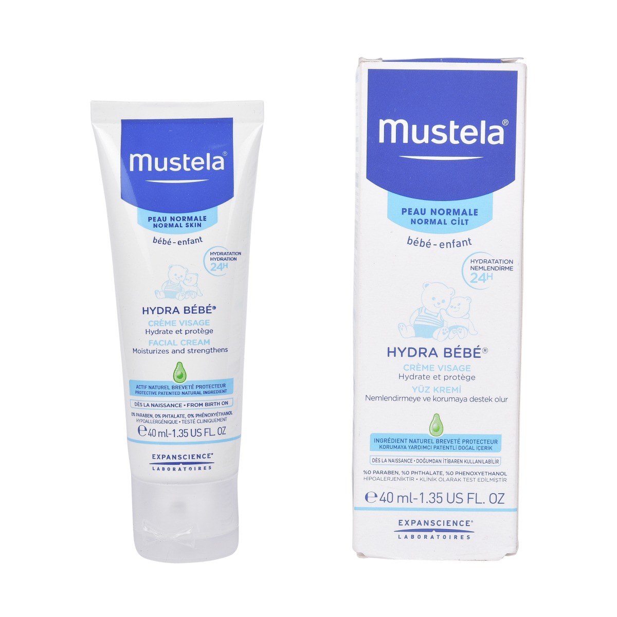 Mustela Hydra Bebe Baby Facial Cream, 40 ml, Pack of 1 Mustela Hydra Bebe Baby Facial Cream, 40 ml, Pack of 1