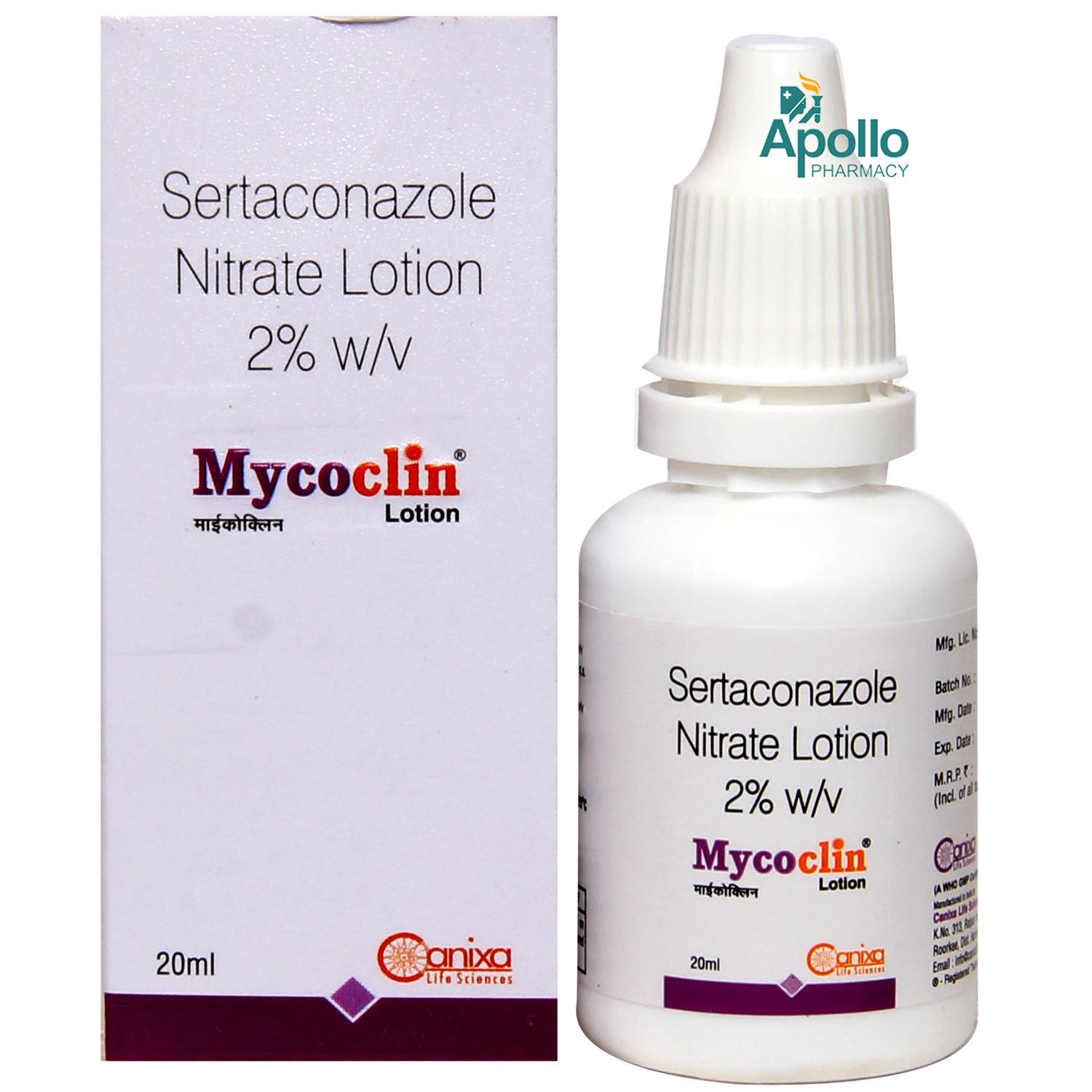 MYCOCLIN LOTION 20ML, Pack of 1 Liquid MYCOCLIN LOTION 20ML, Pack of 1 Liquid