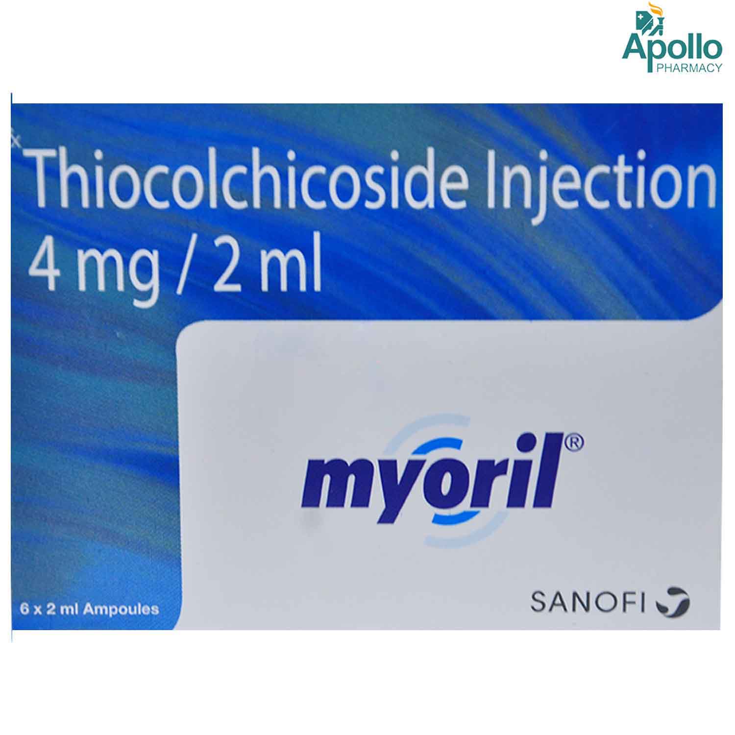 Myoril Injection 6 x 2 ml , Pack of 6 INJECTIONS Myoril Injection 6 x 2 ml , Pack of 6 INJECTIONS